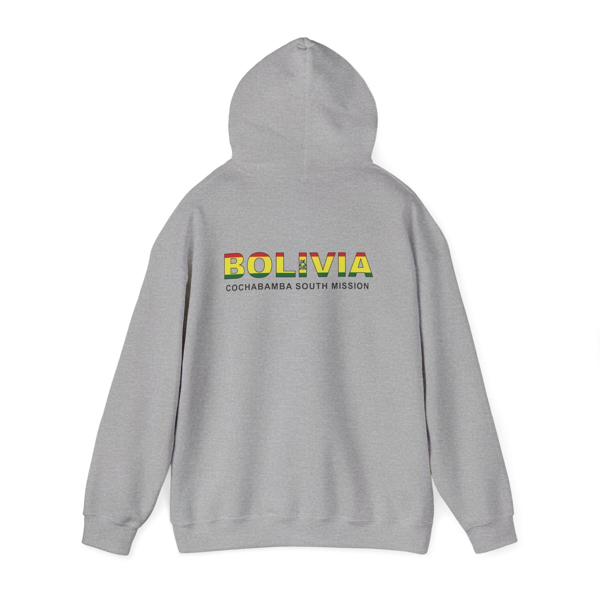 Bolivia Cochabamba South Mission Flag Title Back Hoodie