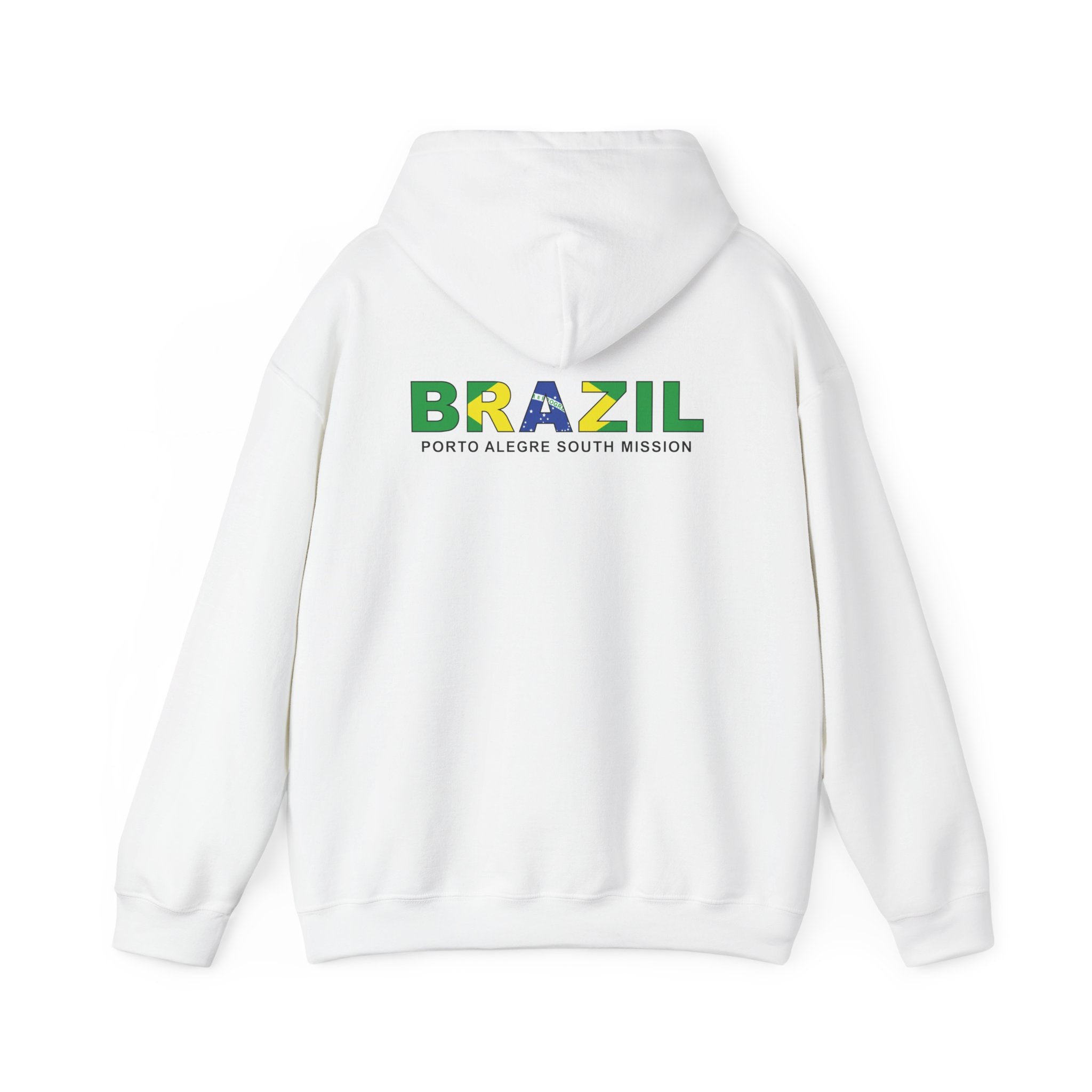 Brazil Porto Alegre South Mission Flag Title Back Hoodie