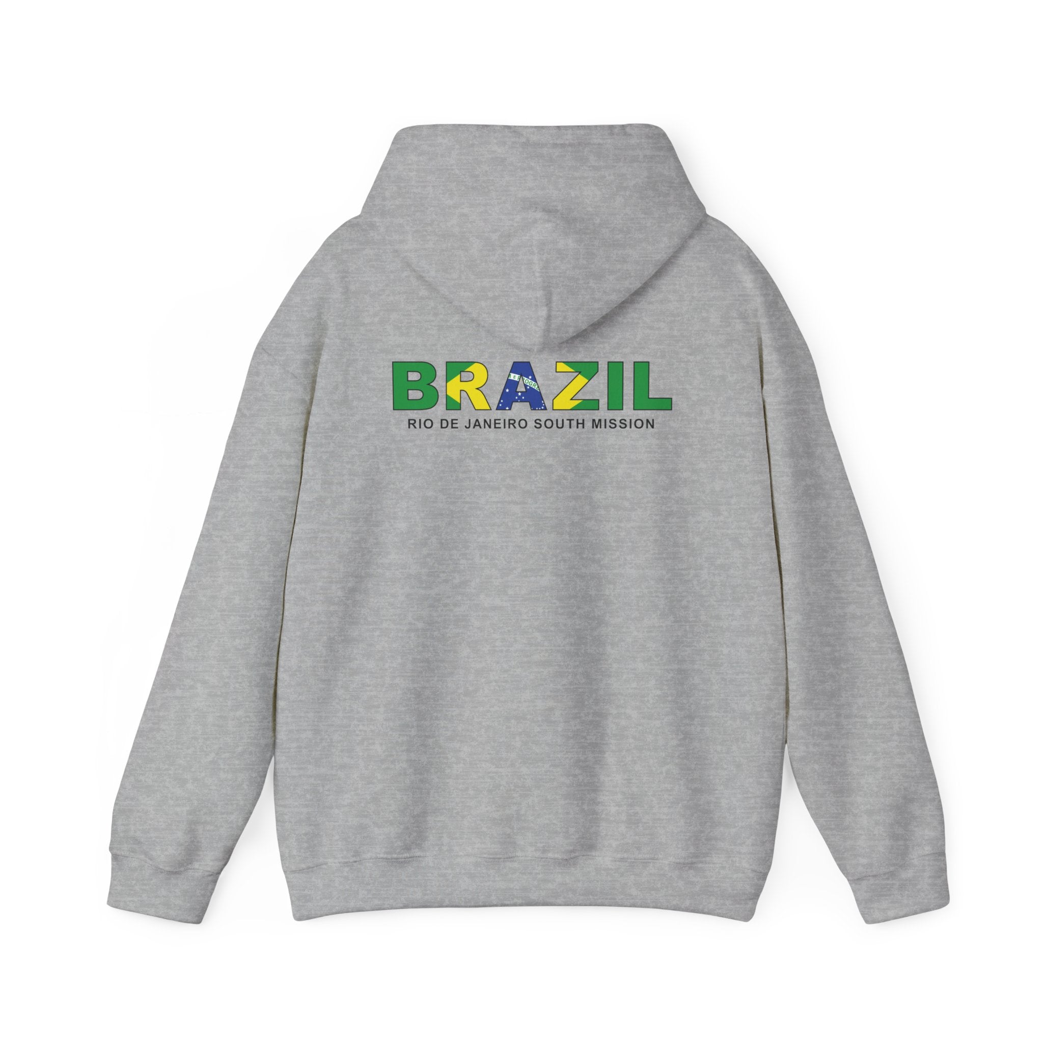 Brazil Rio de Janeiro South Mission Flag Title Back Hoodie