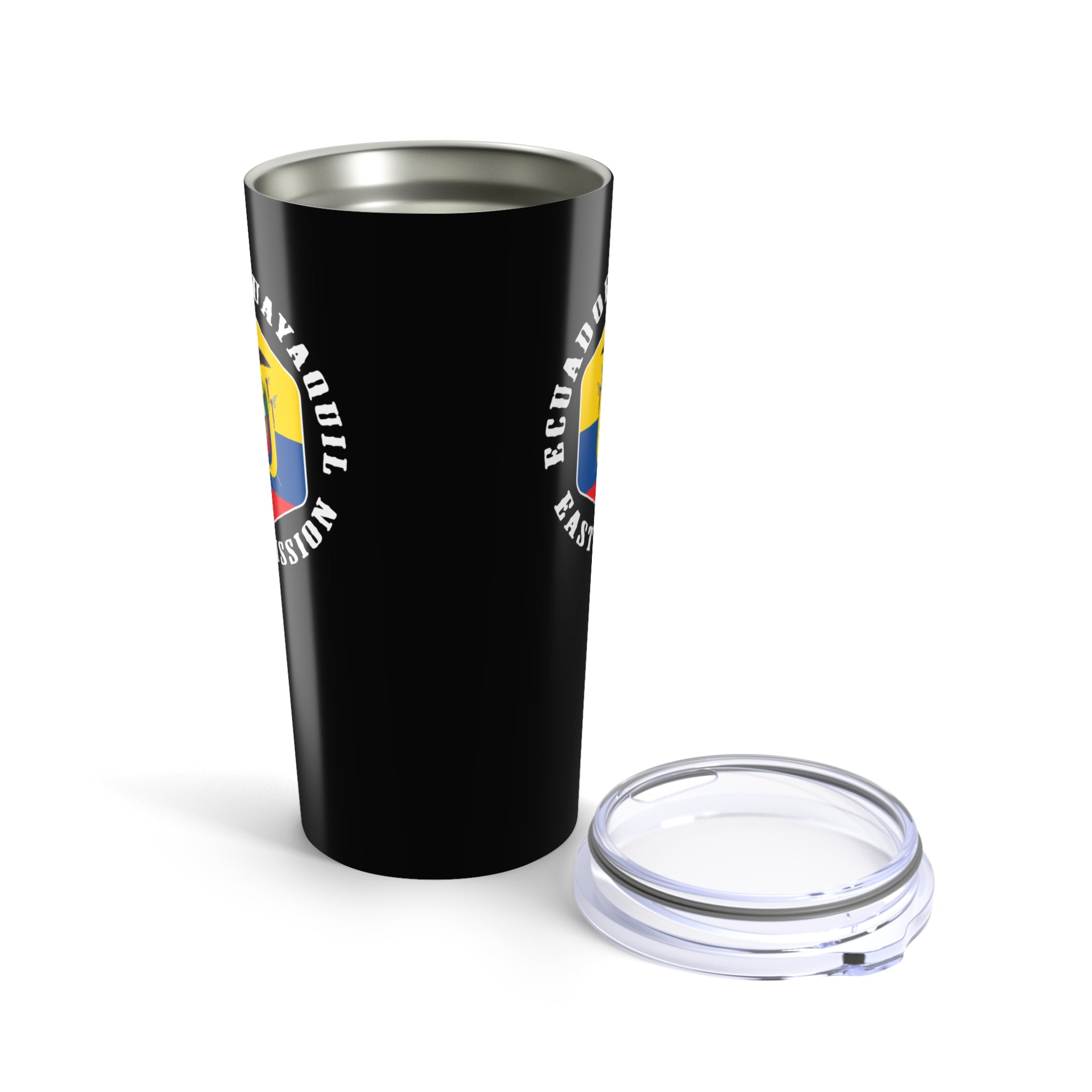 Ecuador Guayaquil East Mission Flag Logo Tumbler 20oz Black