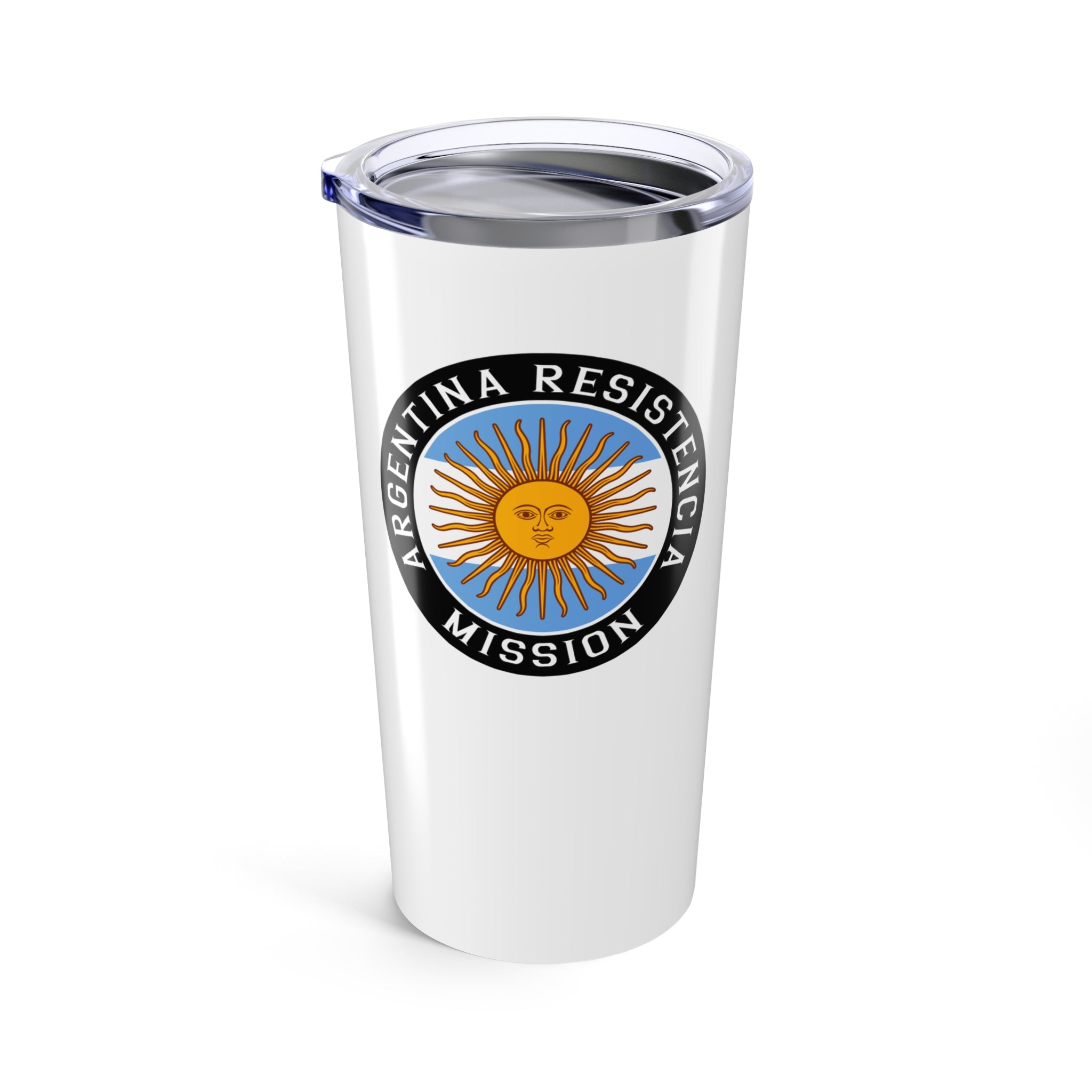 Argentina Resistencia Mission Flag Logo Tumbler 20oz White