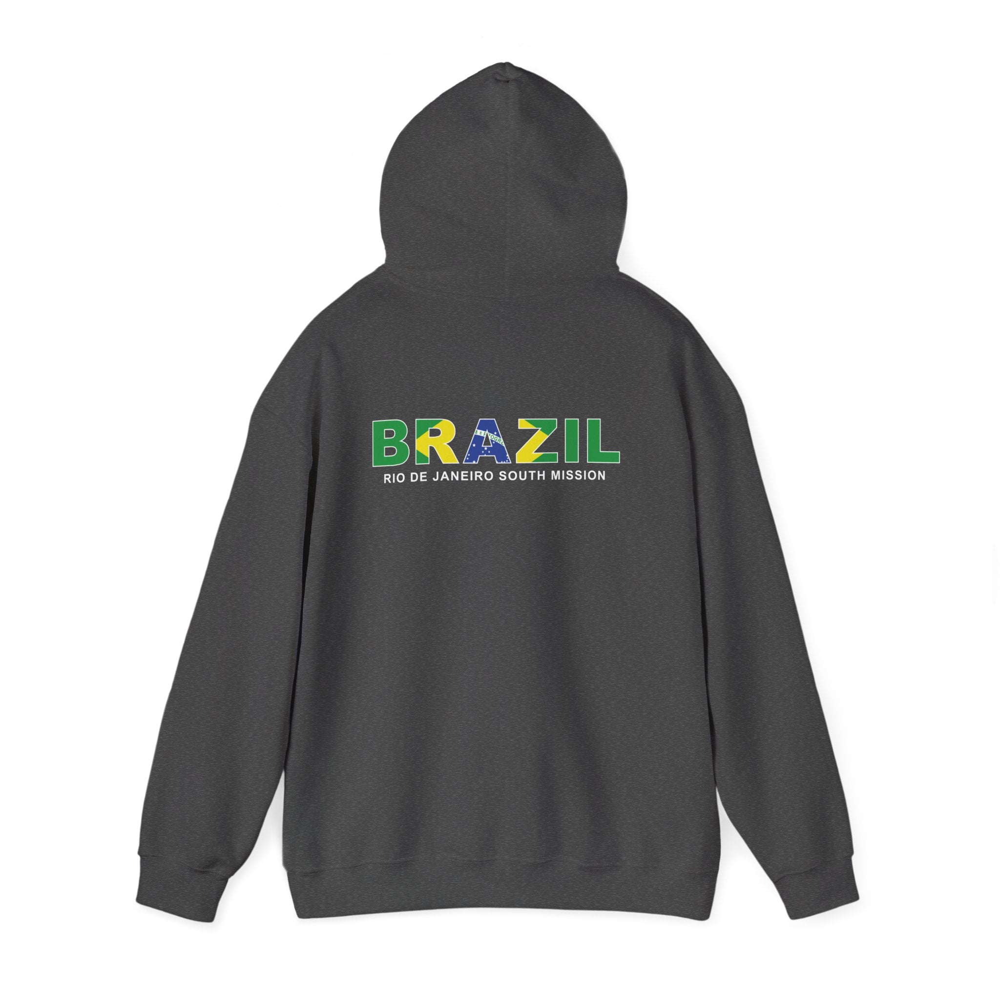 Brazil Rio de Janeiro South Mission Flag Title Back Hoodie