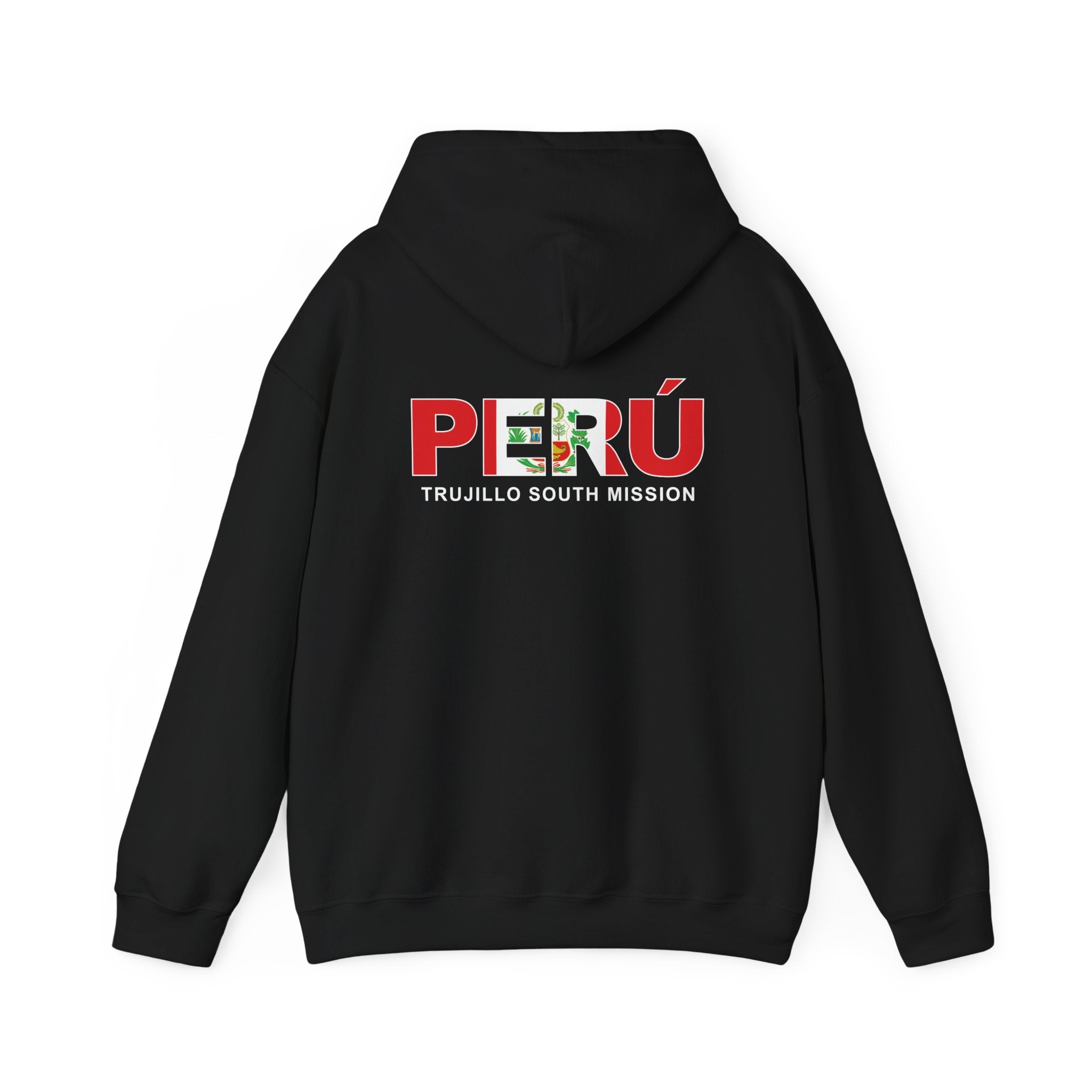 Peru Trujillo South Mission Flag Title Back Hoodie