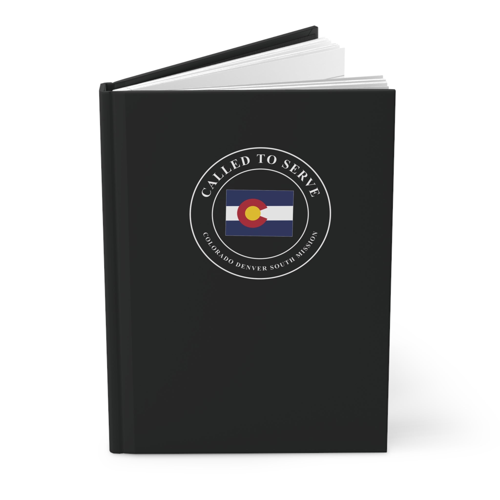 Colorado Denver South Mission Flag Map Called to Serve Black Hardcover Journal Matte