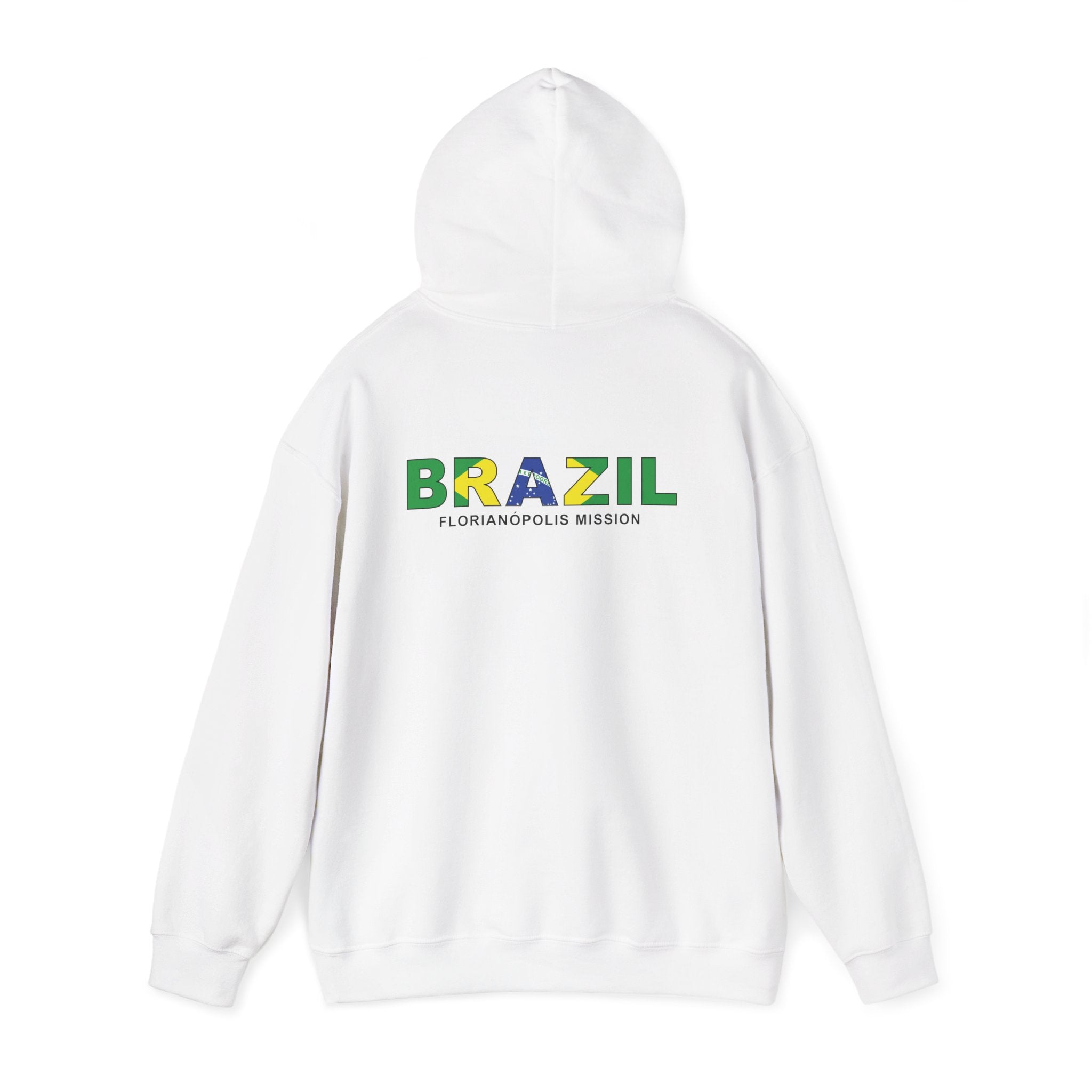 Brazil Florianopolis Mission Flag Title Back Hoodie
