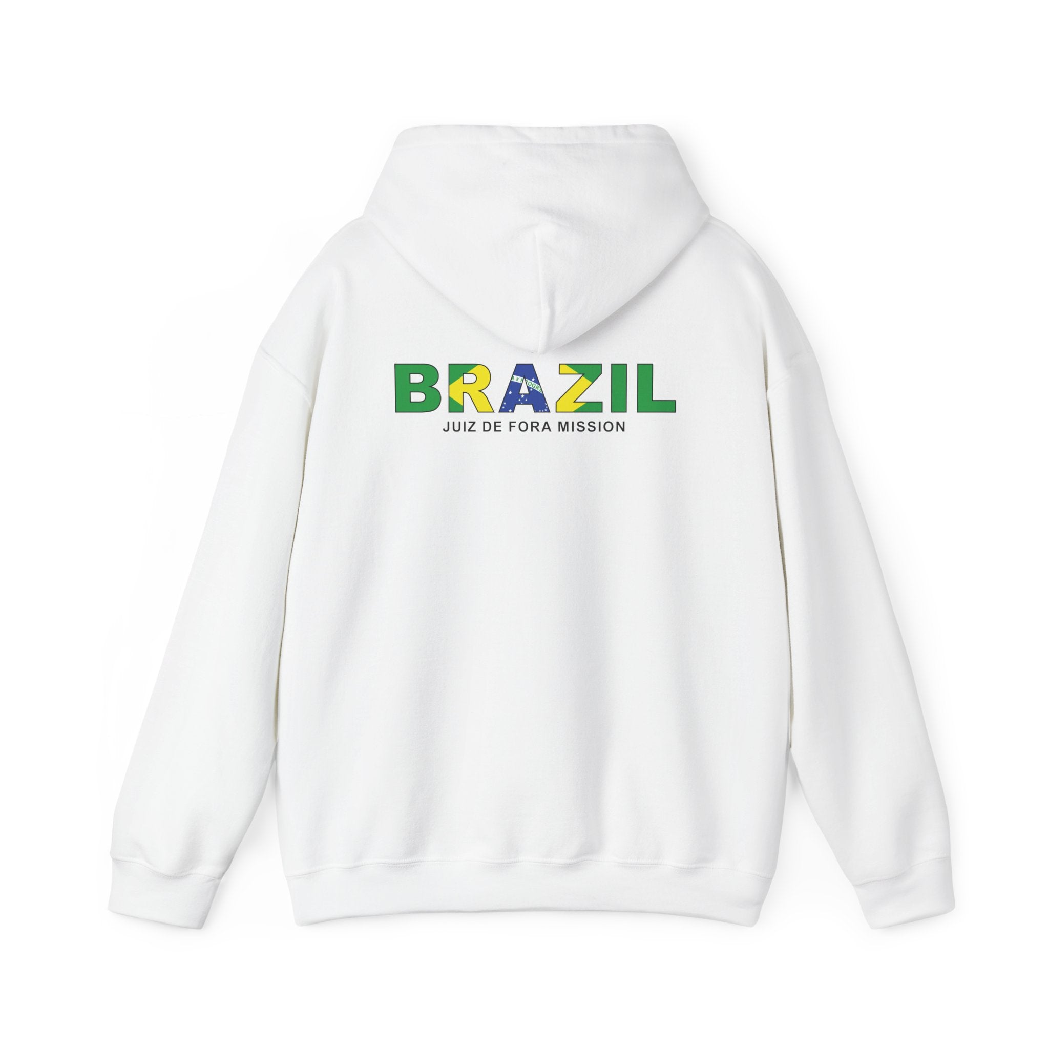 Brazil Juiz de Fora Mission Flag Title Back Hoodie