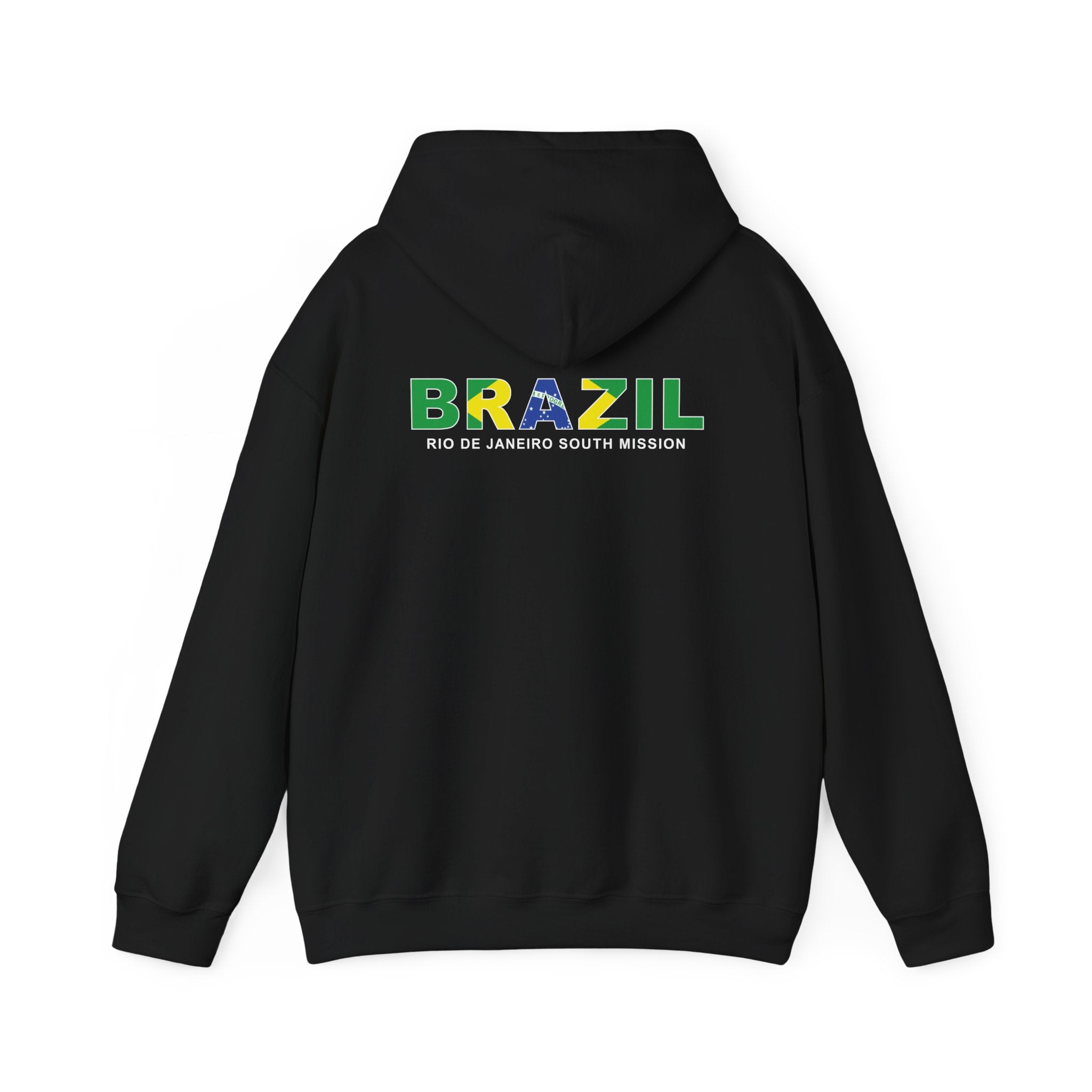 Brazil Rio de Janeiro South Mission Flag Title Back Hoodie