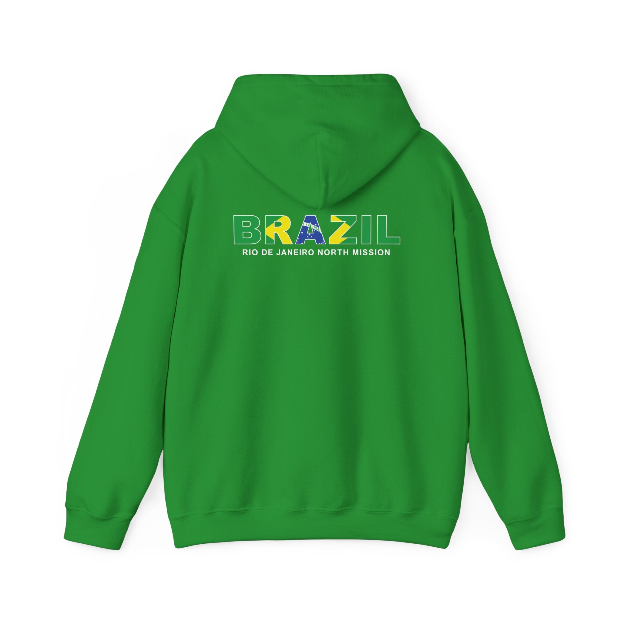 Brazil Rio de Janeiro North Mission Flag Title Back Hoodie