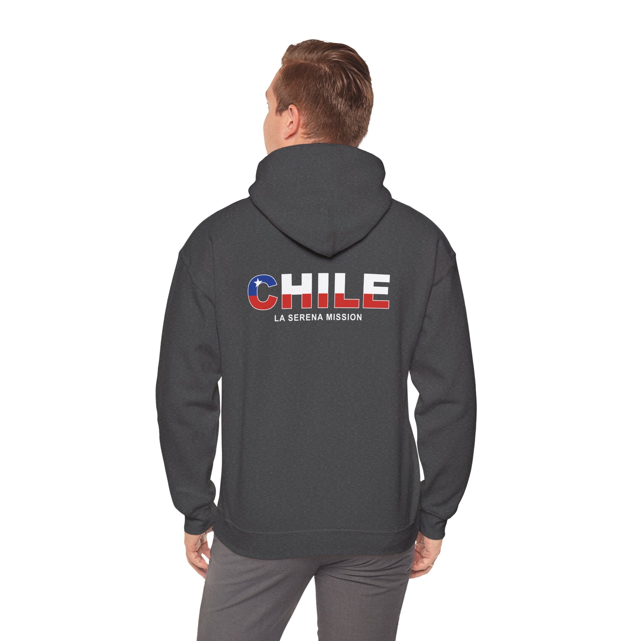 Chile La Serena Mission Flag Title Back Hoodie