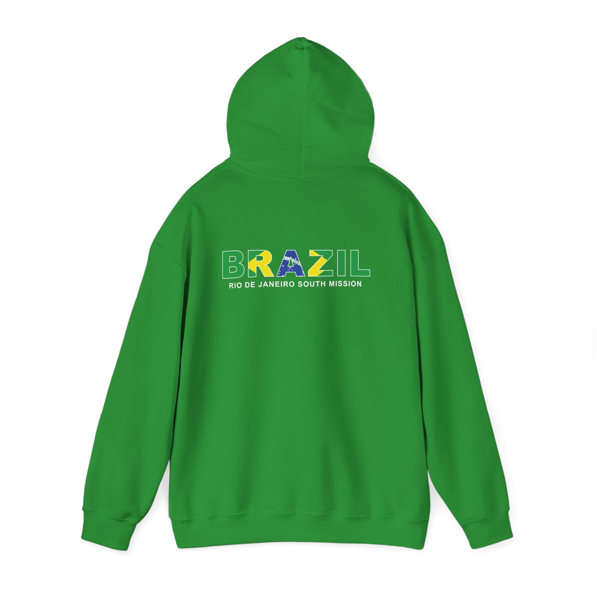 Brazil Rio de Janeiro South Mission Flag Title Back Hoodie