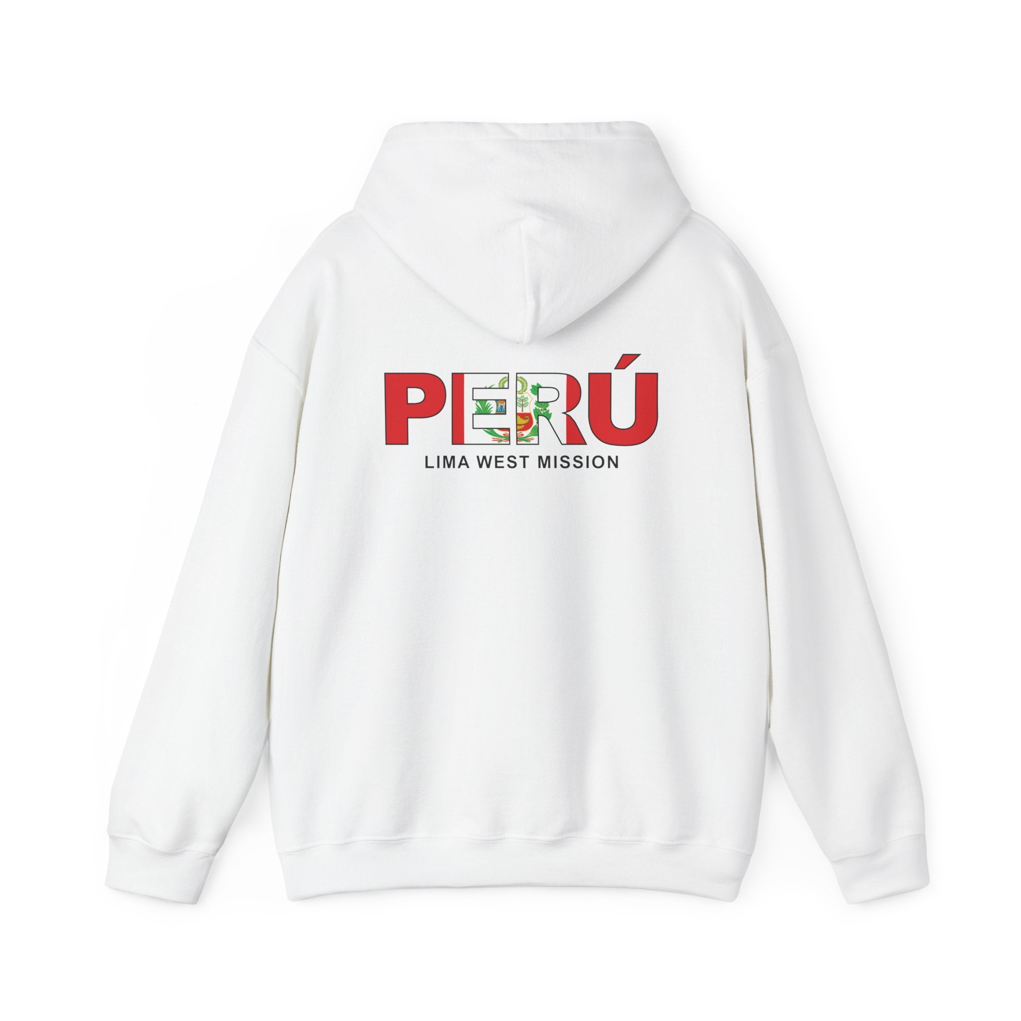 Peru Lima West Mission Flag Title Back Hoodie