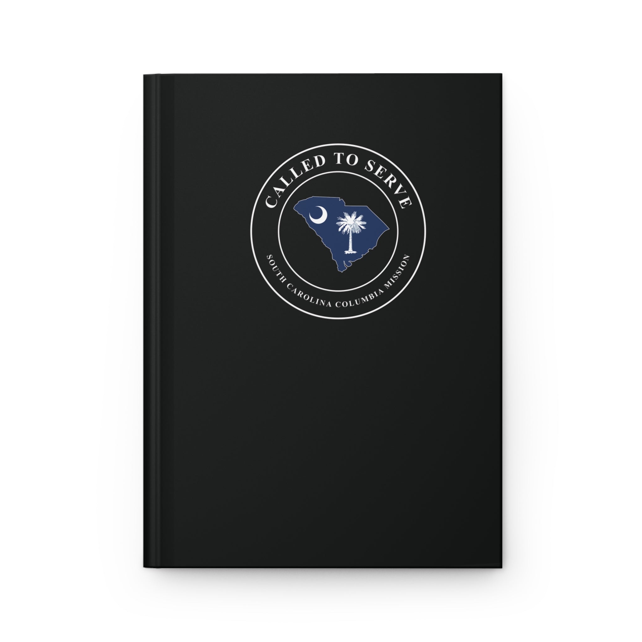 South Carolina Columbia Mission Flag Map Called to Serve Black Hardcover Journal Matte