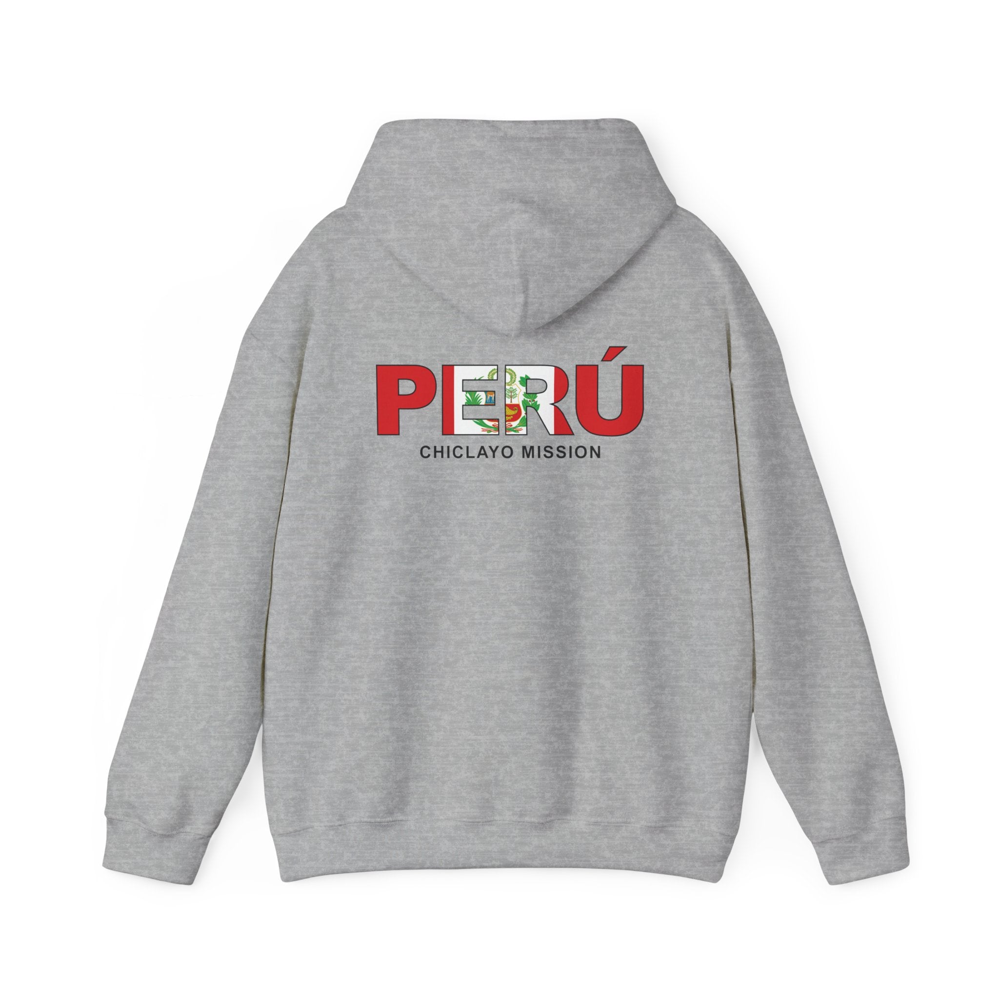 Peru Chiclayo Mission Flag Title Back Hoodie