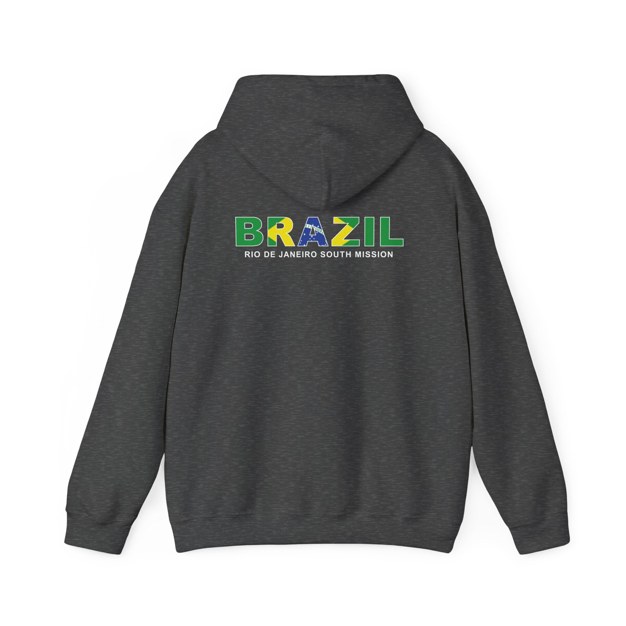 Brazil Rio de Janeiro South Mission Flag Title Back Hoodie