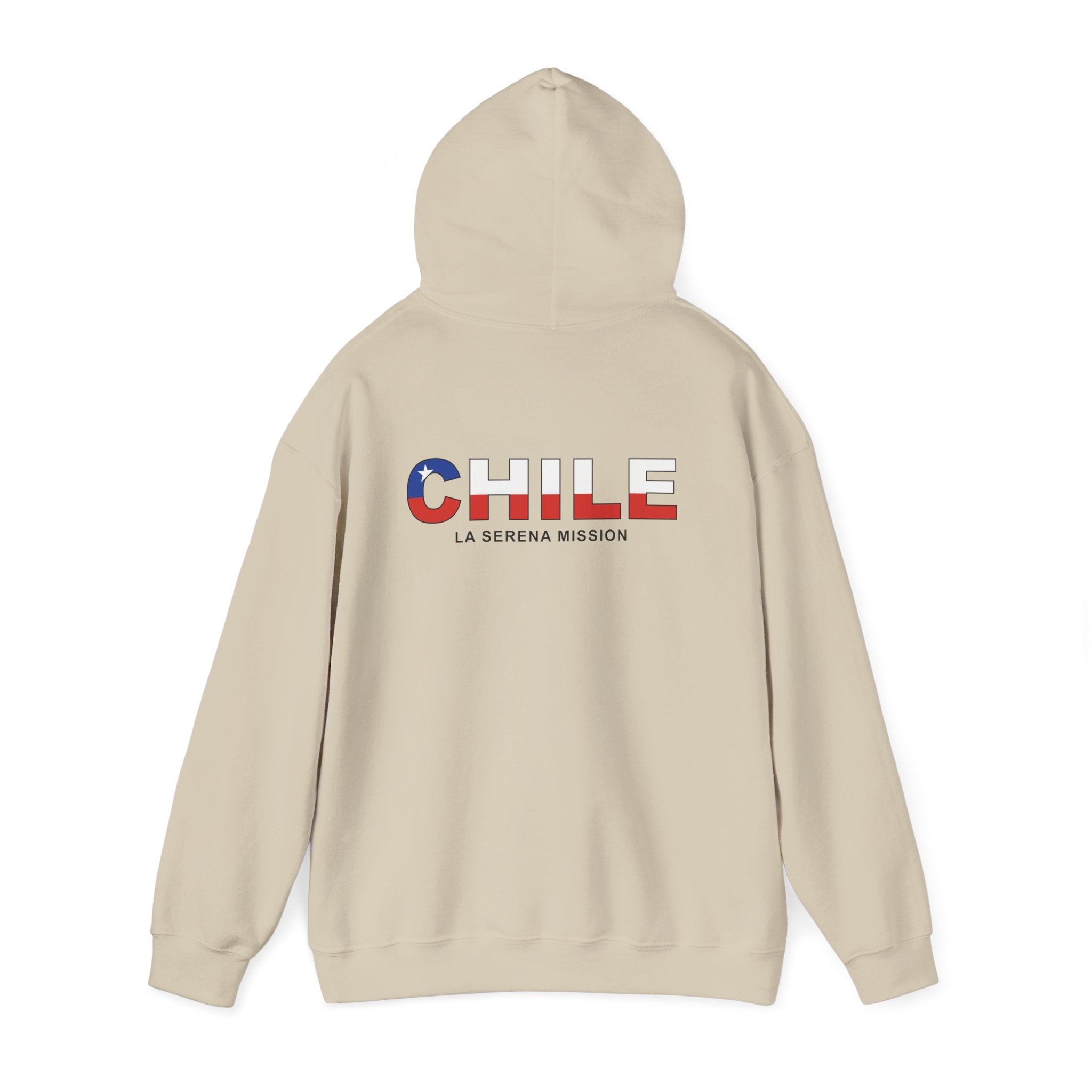 Chile La Serena Mission Flag Title Back Hoodie