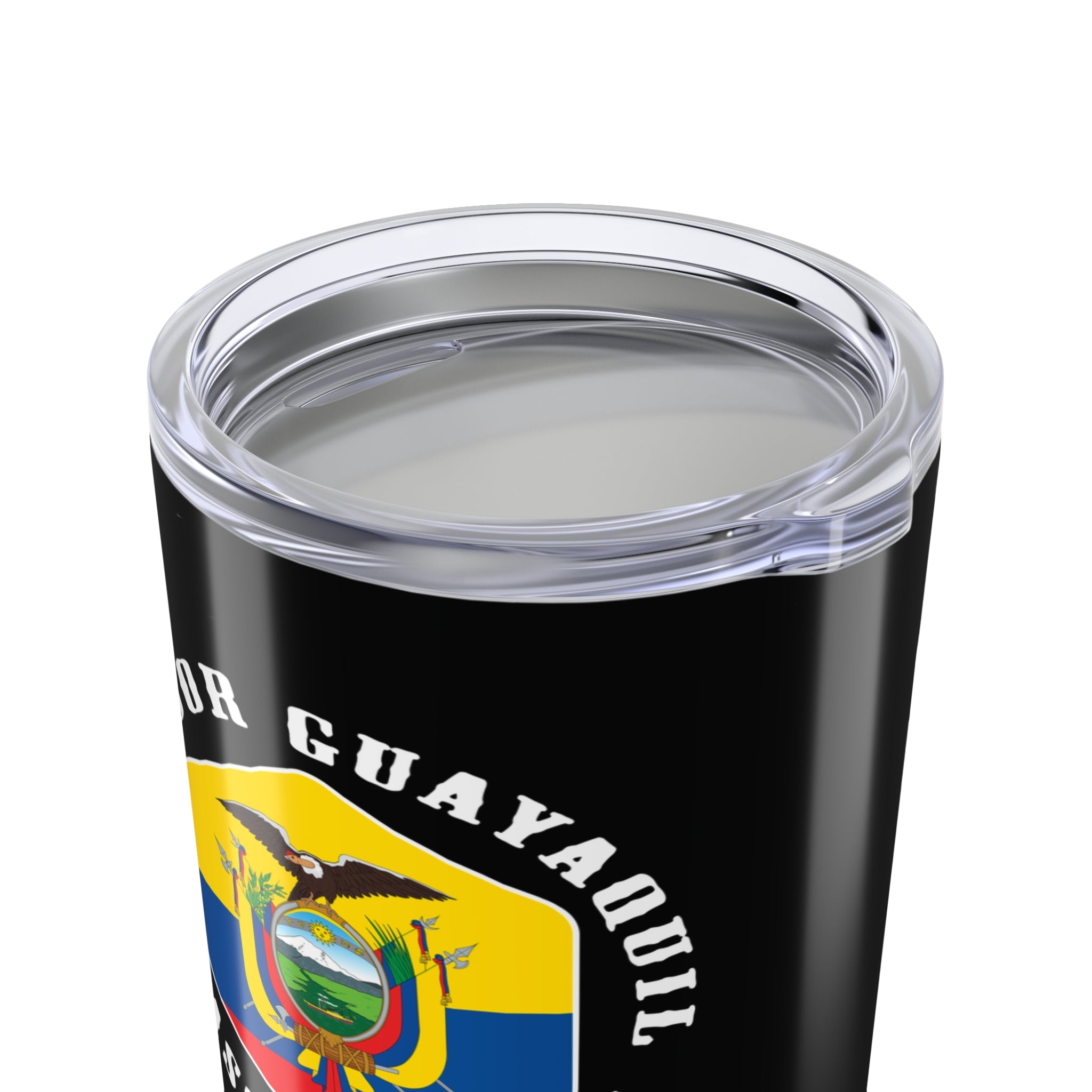 Ecuador Guayaquil East Mission Flag Logo Tumbler 20oz Black