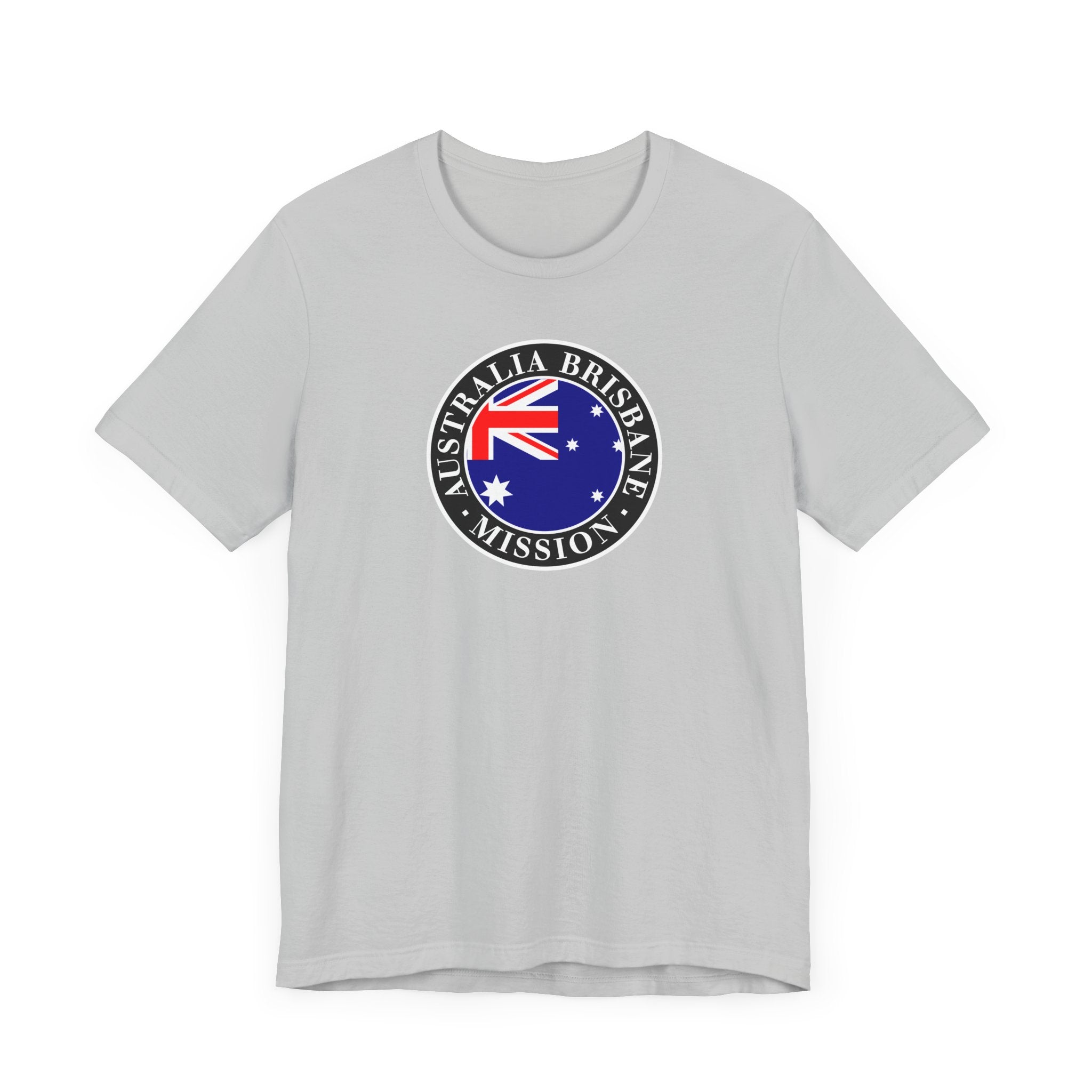 Australia Brisbane Mission Flag Logo (Black Border) T-shirt