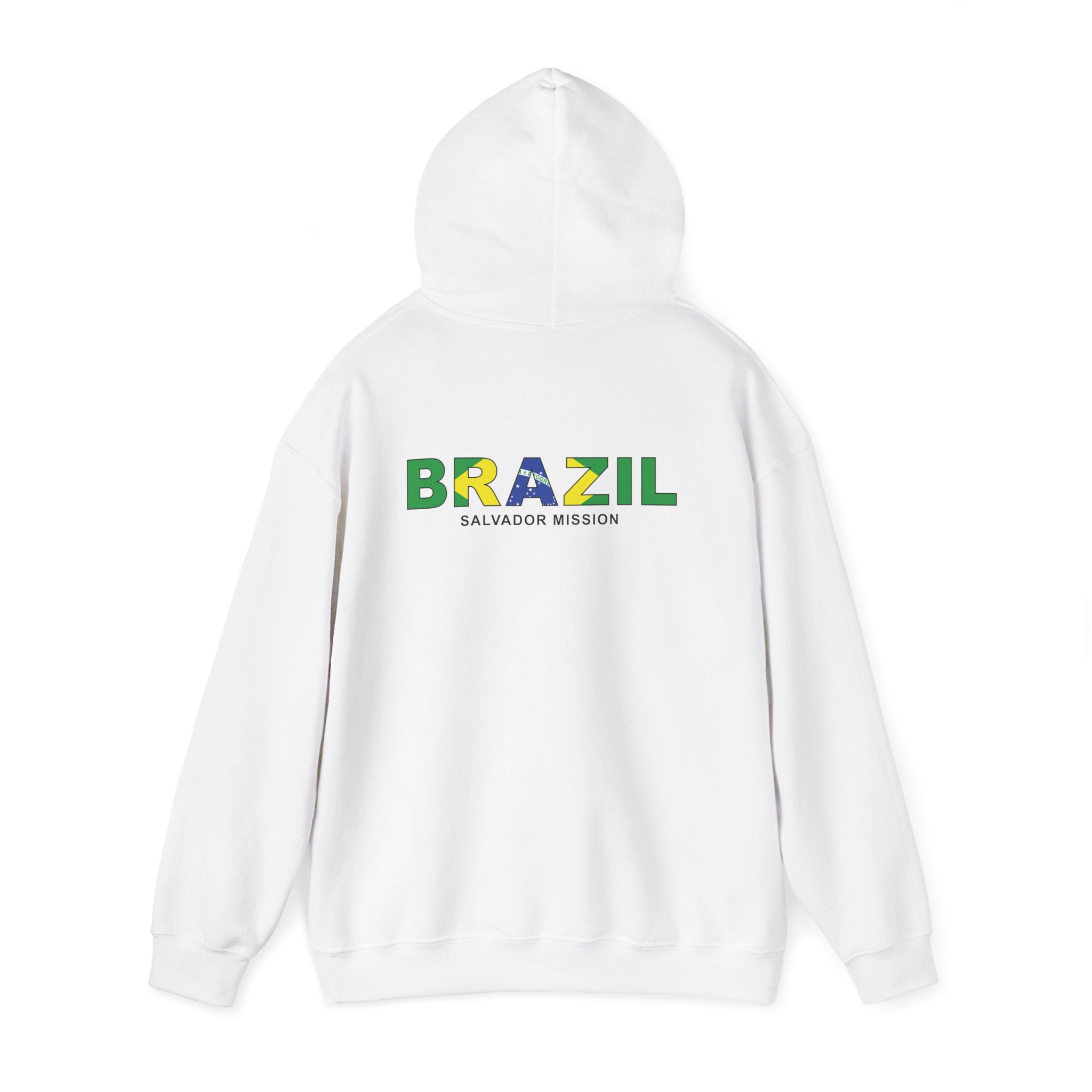 Brazil Salvador Mission Flag Title Back Hoodie