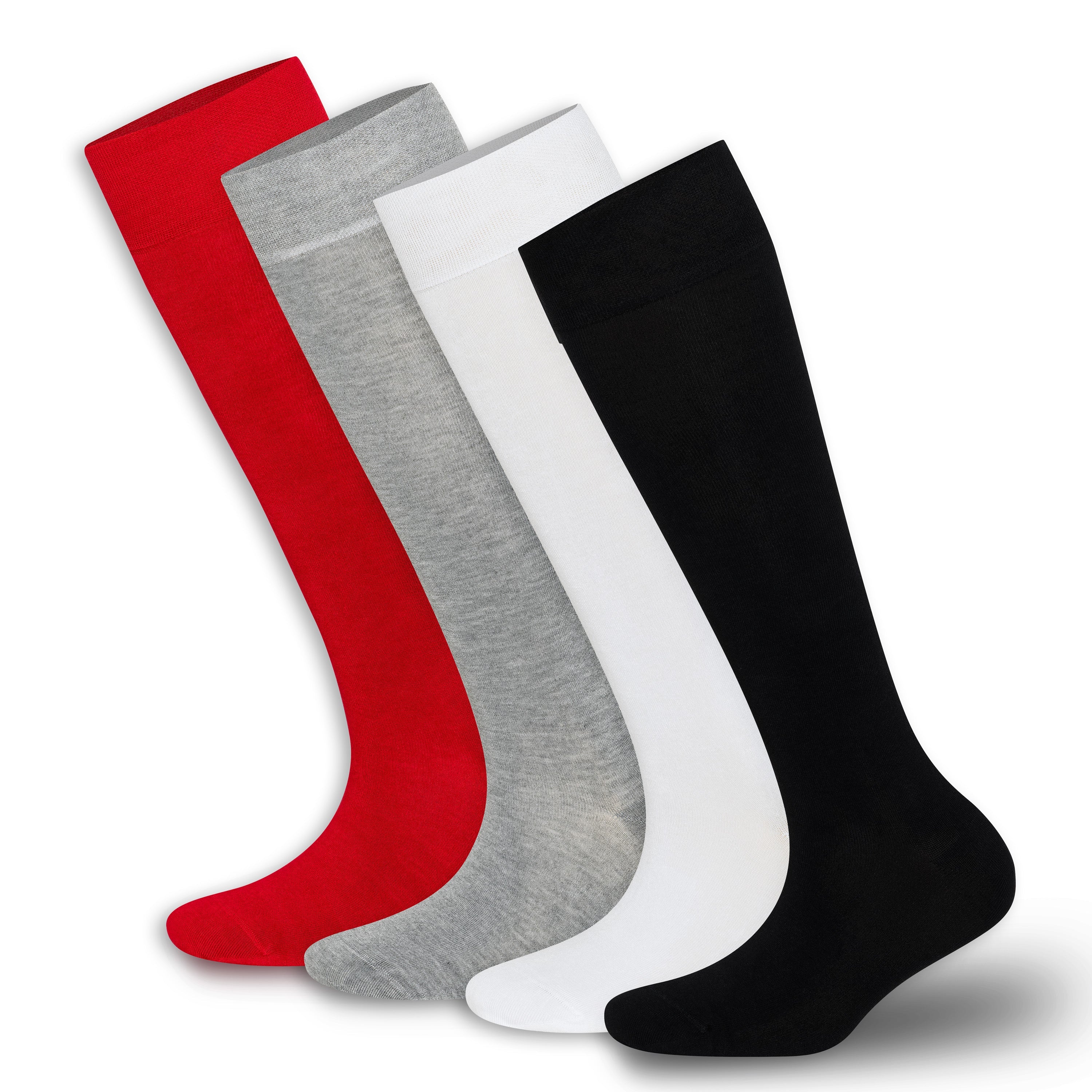 Women’s Bamboo Knee-High Socks 4-Pack