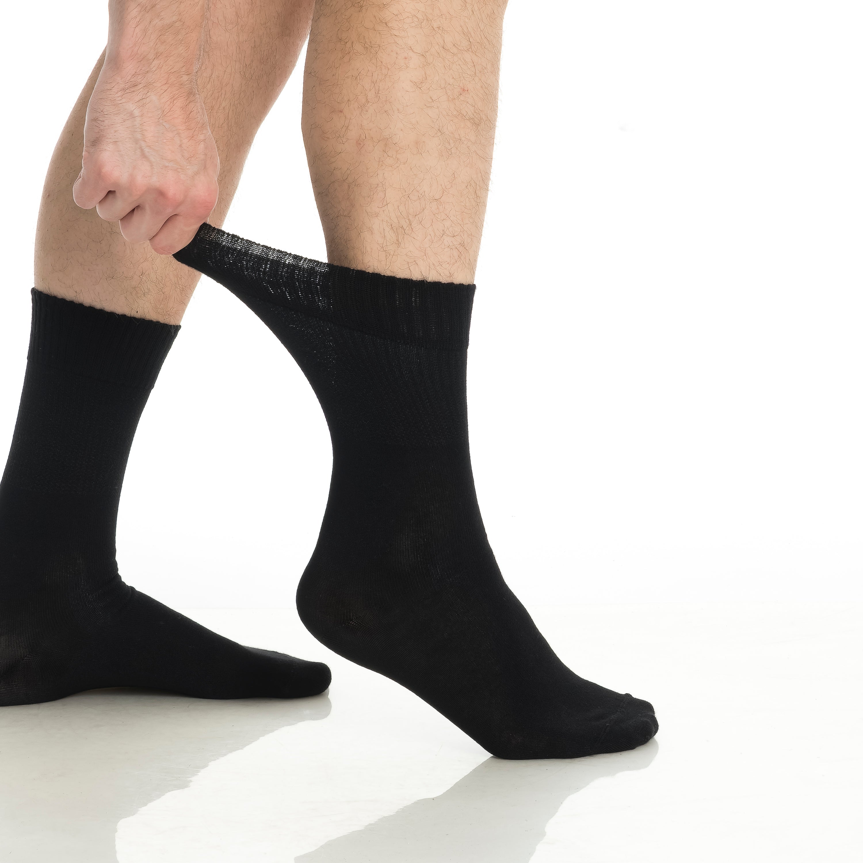 Men’s & Women’s Bamboo Diabetic Crew Socks 4-Pack