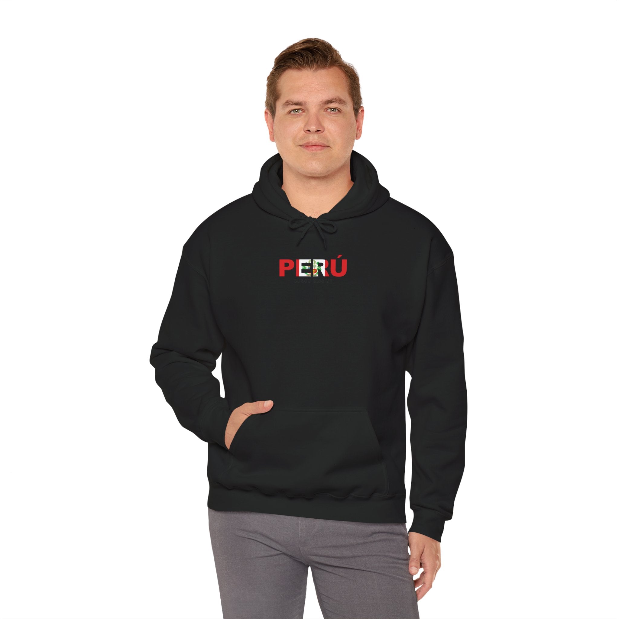 Peru Huancayo Mission Flag Title Back Hoodie