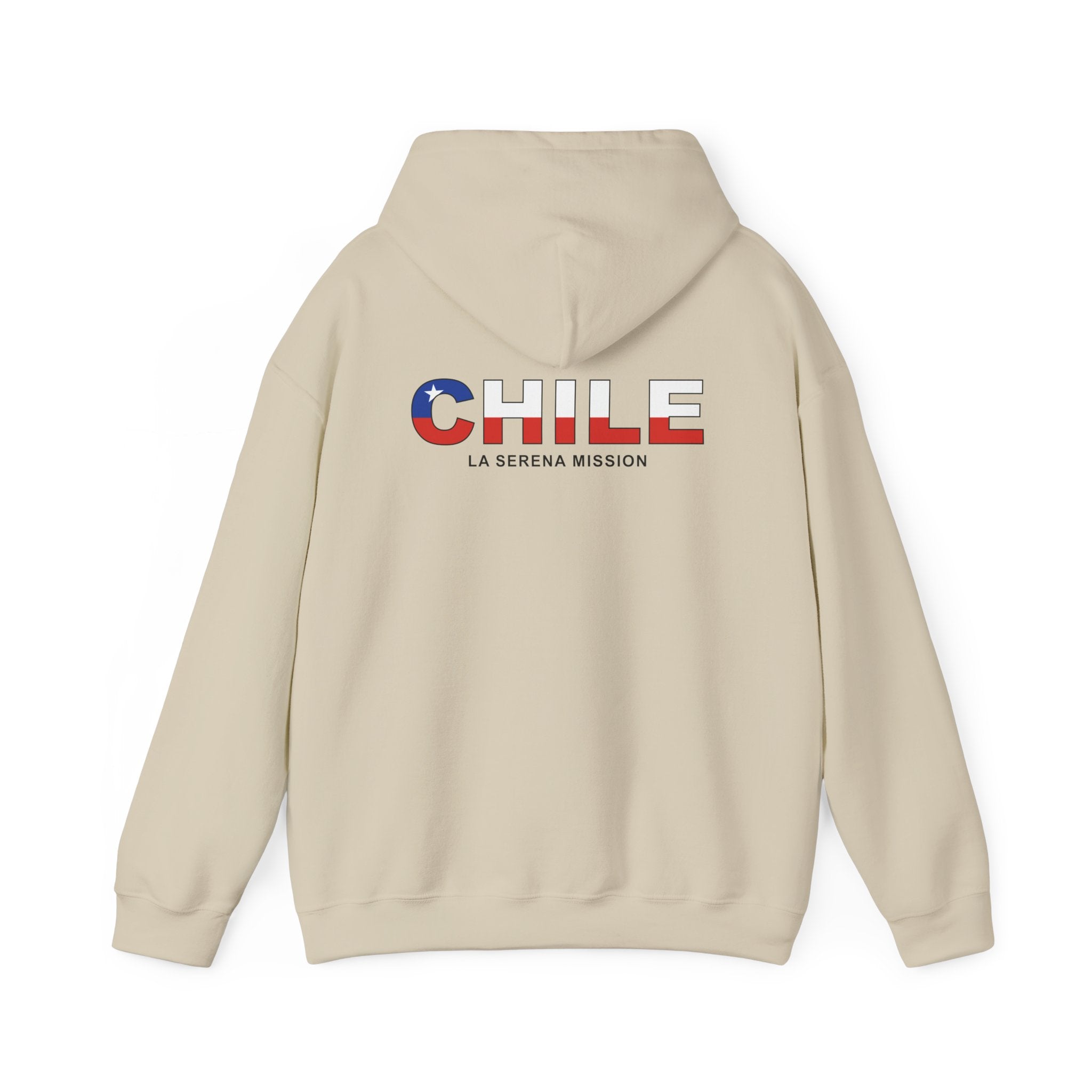 Chile La Serena Mission Flag Title Back Hoodie