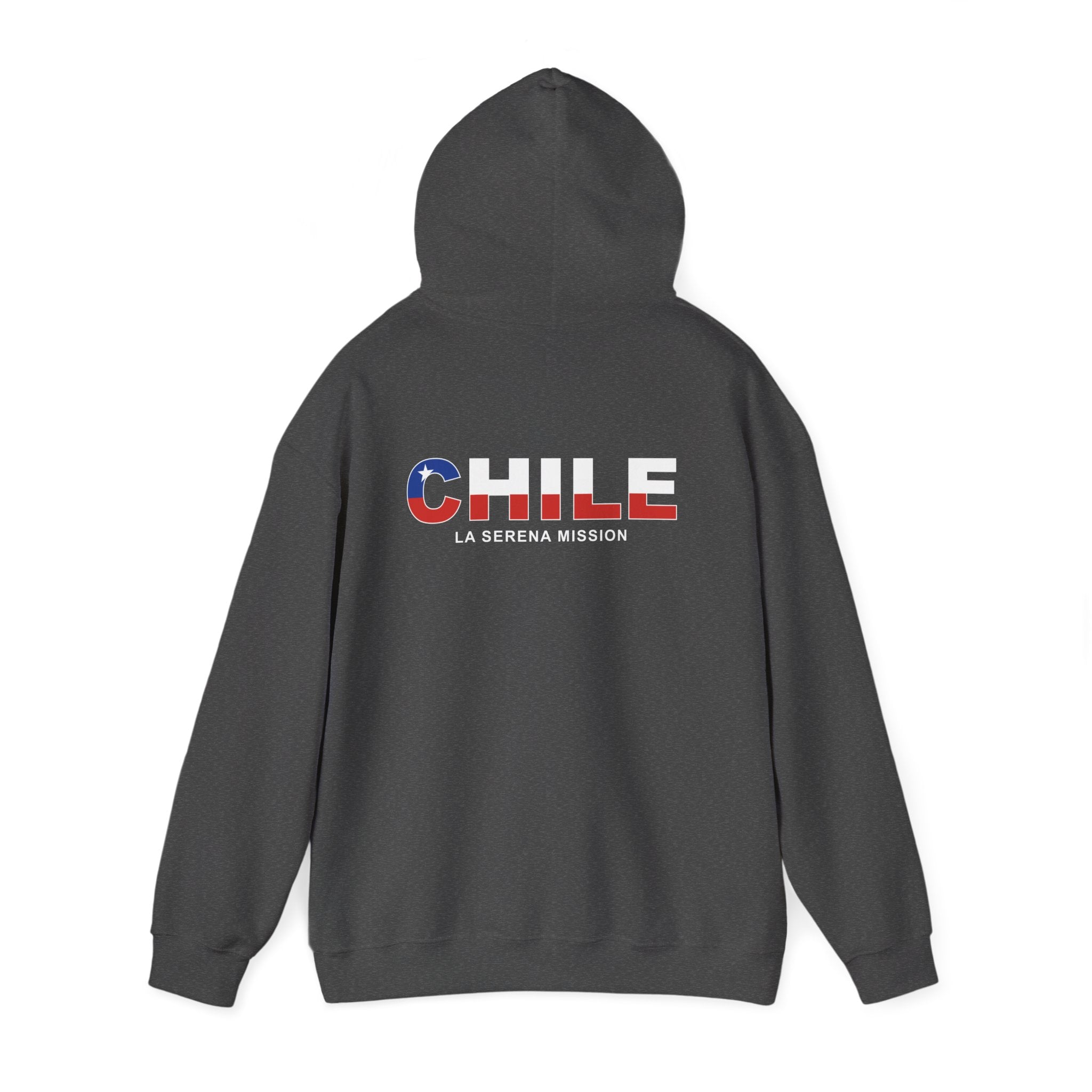 Chile La Serena Mission Flag Title Back Hoodie