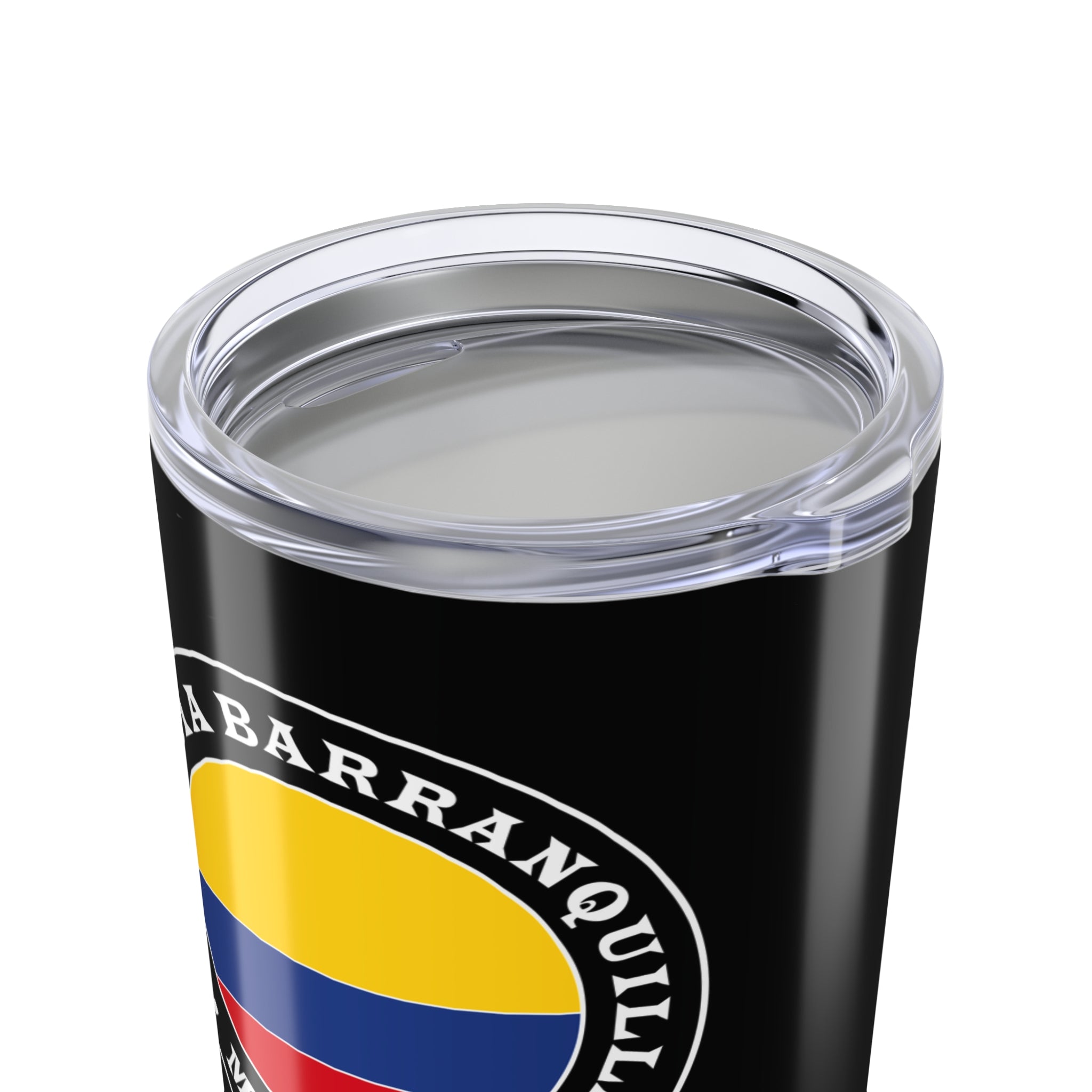 Colombia Barranquilla Mission Flag Logo Tumbler 20oz Black