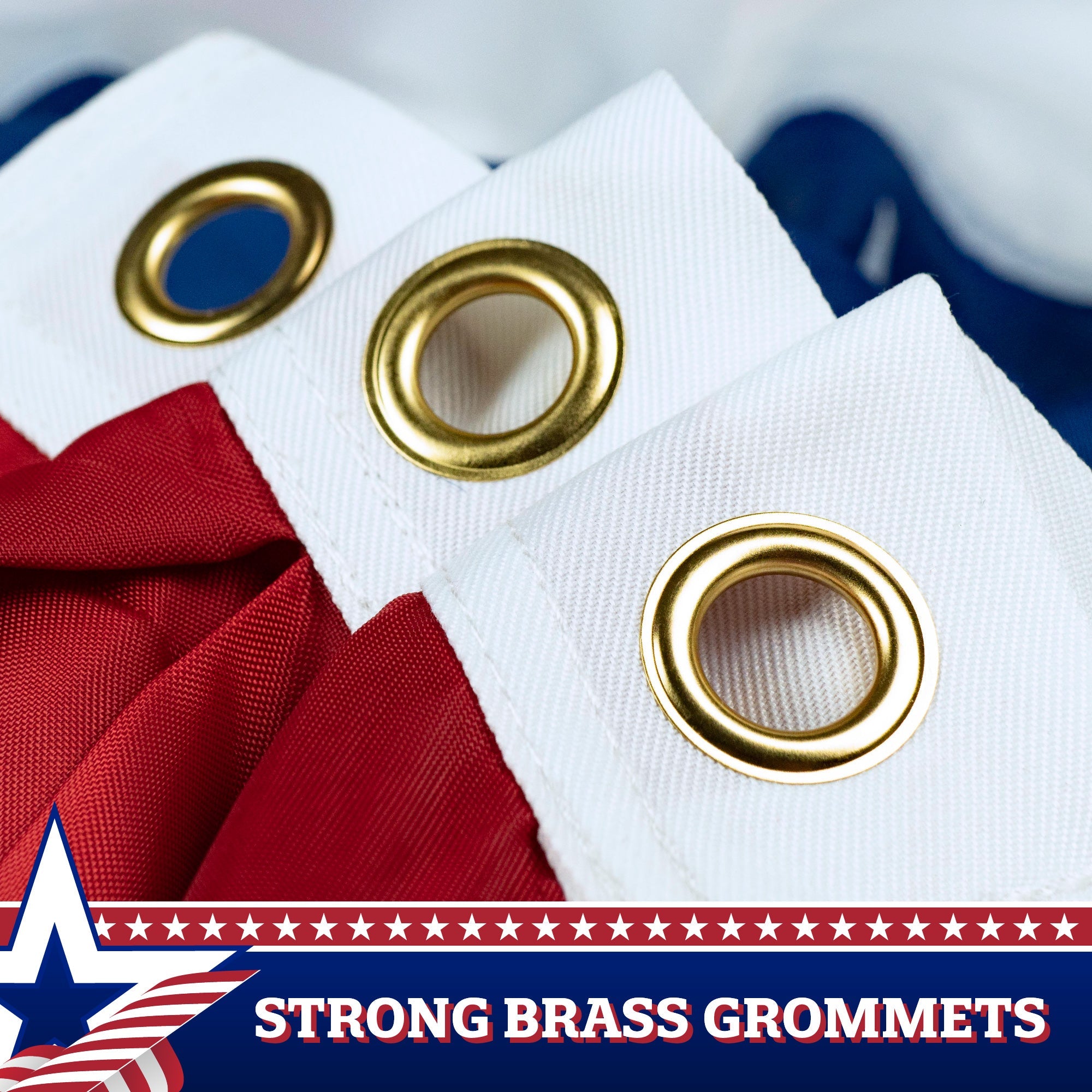 G128 - USA Pleated Fan Flag, 3x6 Feet American USA Bunting Decoration Flags Printed Patriotic Stars & Stripes with Canvas Header and Brass Grommets