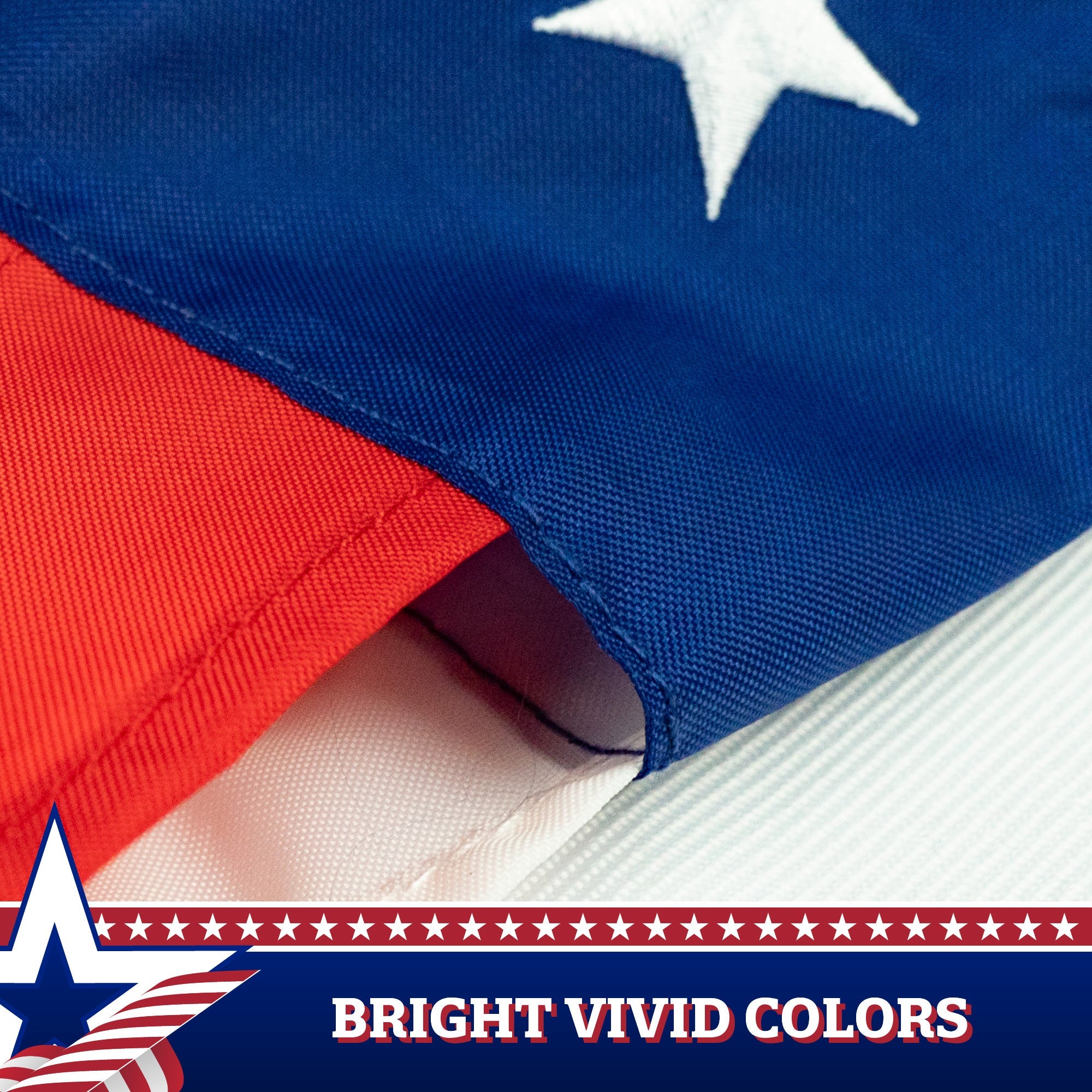G128 American USA Windsock | 60 Inch | Embroidered 210D Polyester, Patriotic Hanging Decoration