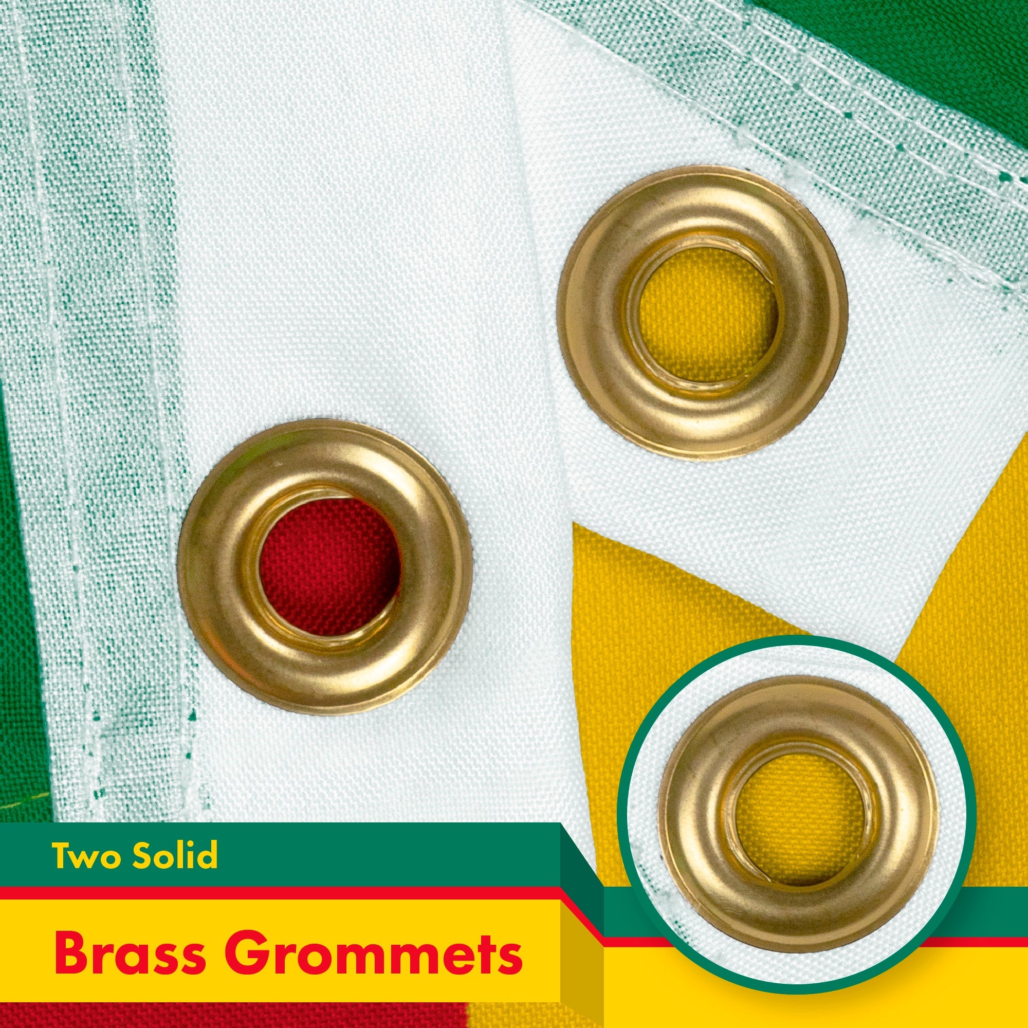 Cameroon (Cameroonian) Flag 150D Printed Polyester 3x5 Ft