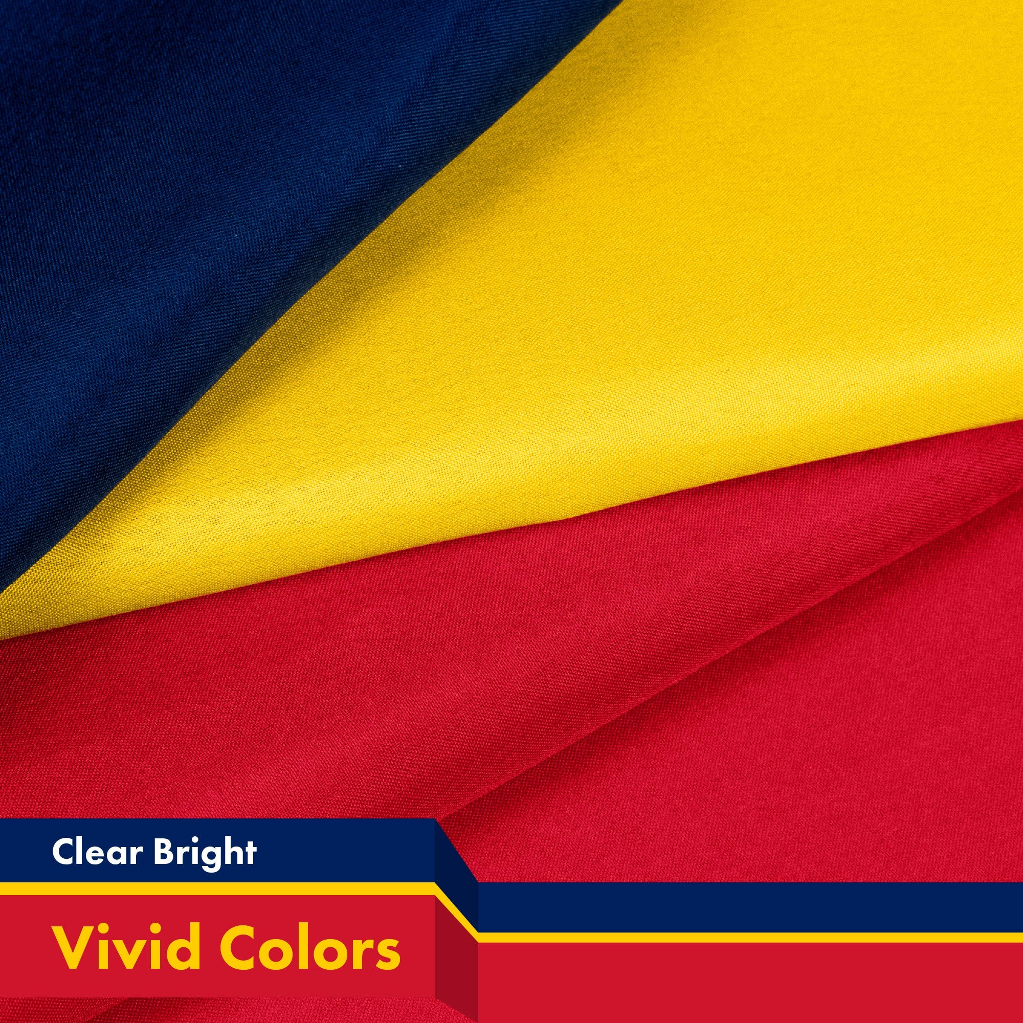 Chad (Chadian) Flag | 3x5 feet | Printed 150D Indoor/Outdoor, Vibrant Colors, Brass Grommets, Quality Polyester, Much Thicker More Durable Than 100D 75D Polyester