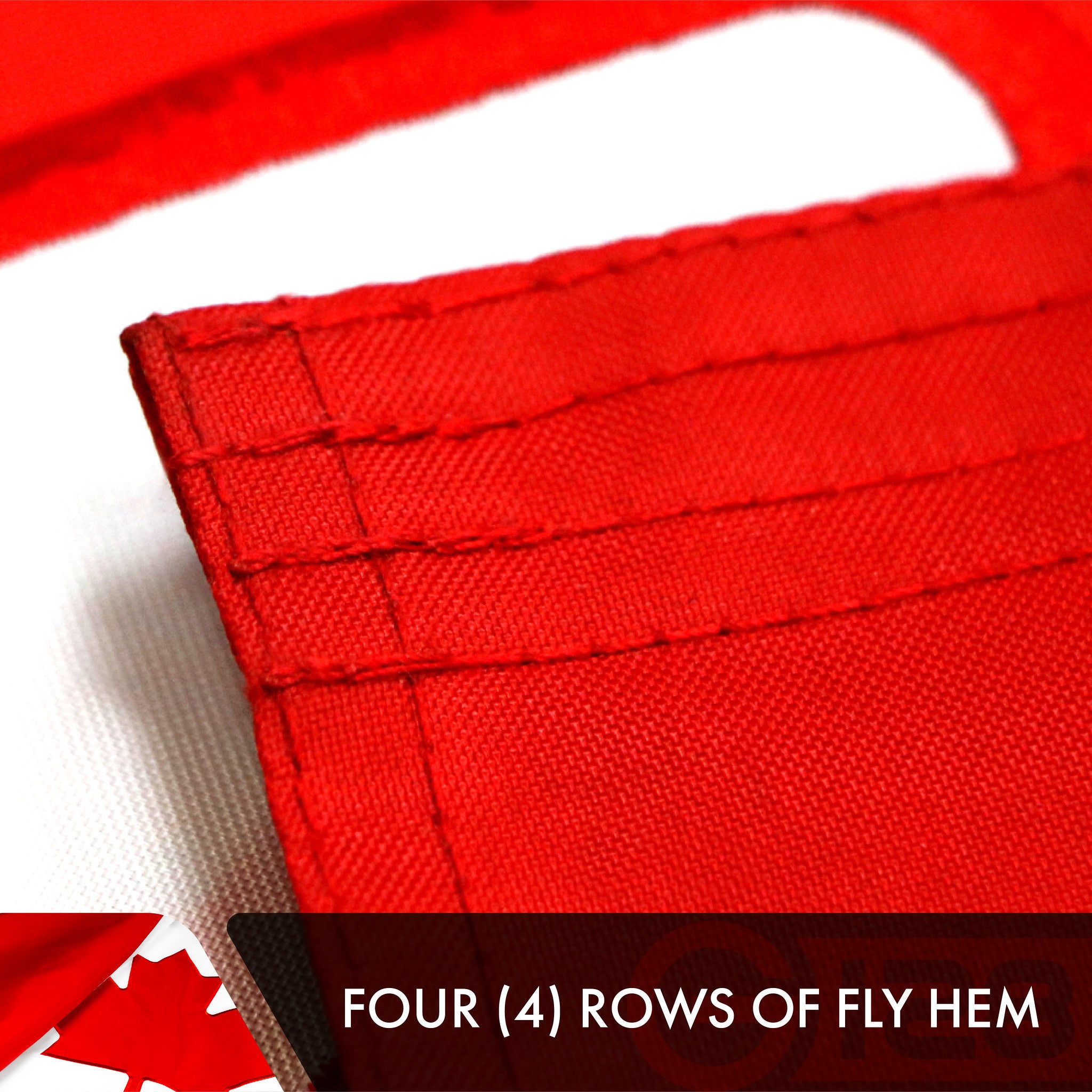 G128 Canada Canadian Flag | 2x3 Ft | Double ToughWeave Series Double Sided Embroidered 210D Polyester | Country Flag, Embroidered Design, Indoor/Outdoor, Brass Grommets, Heavy Duty, 3-ply