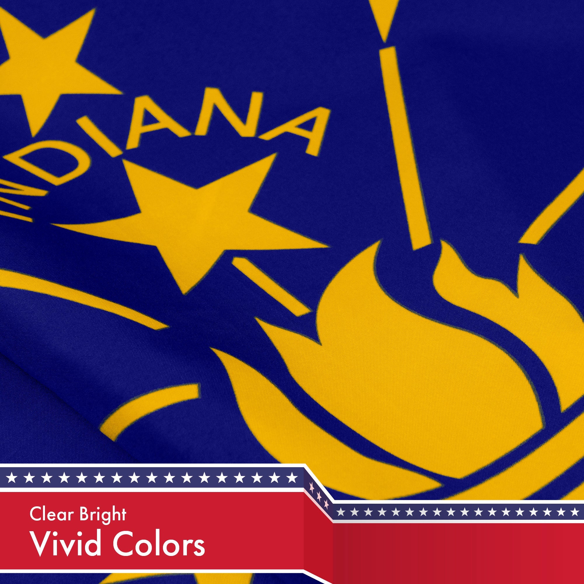 Indiana State Flag 150D Printed Polyester 3x5 Ft