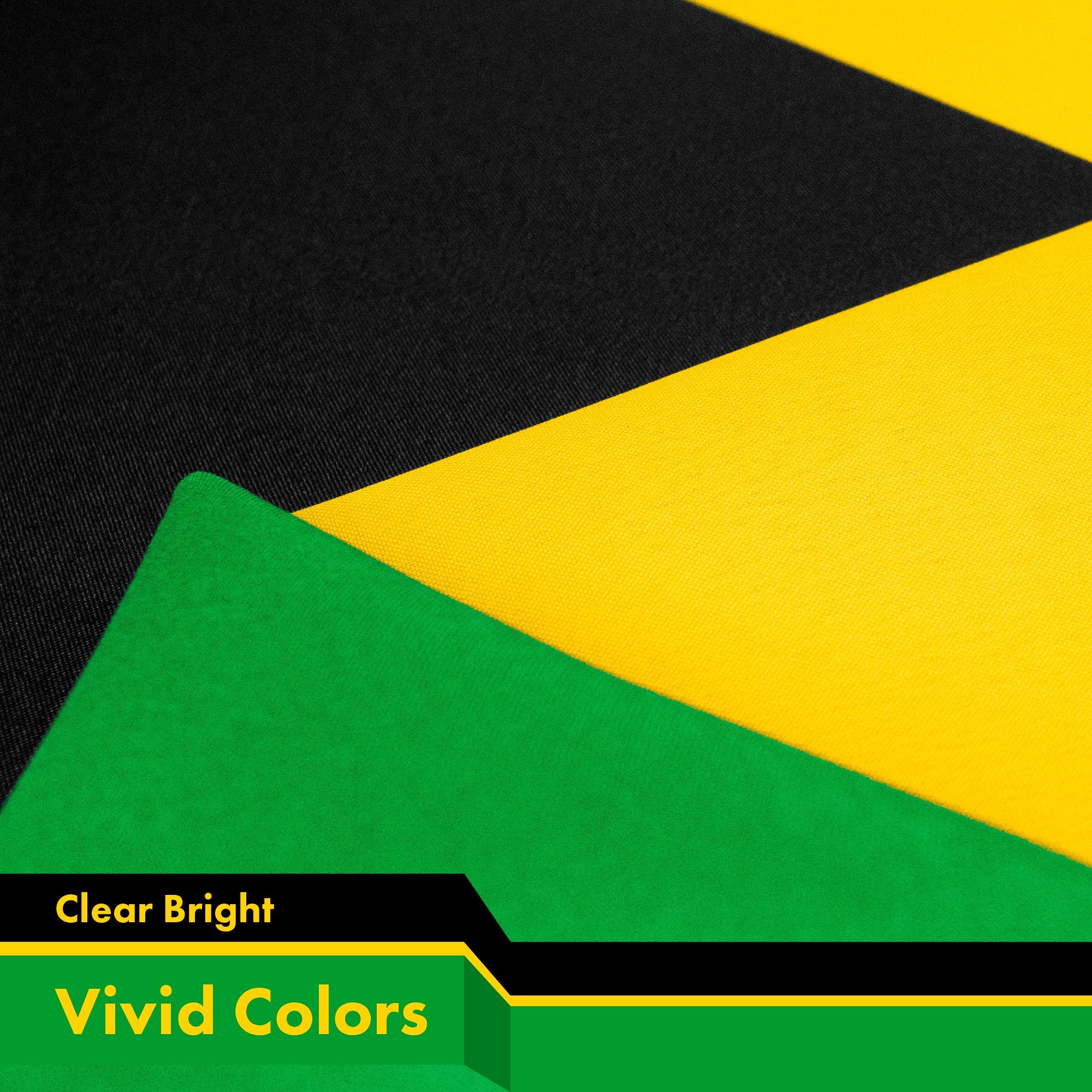 Jamaica (Jamaican) Flag 150D Printed Polyester 3x5 Ft