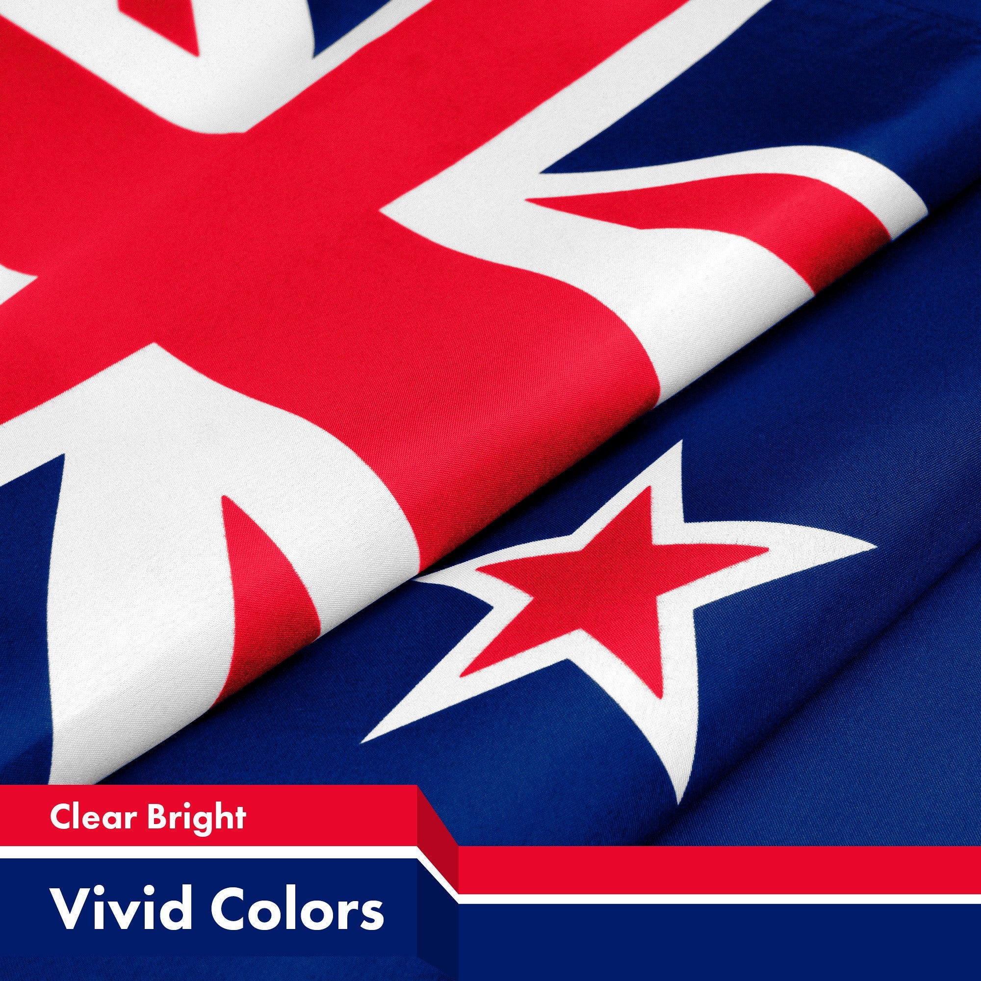 New Zealand Flag 150D Printed Polyester 3x5 Ft