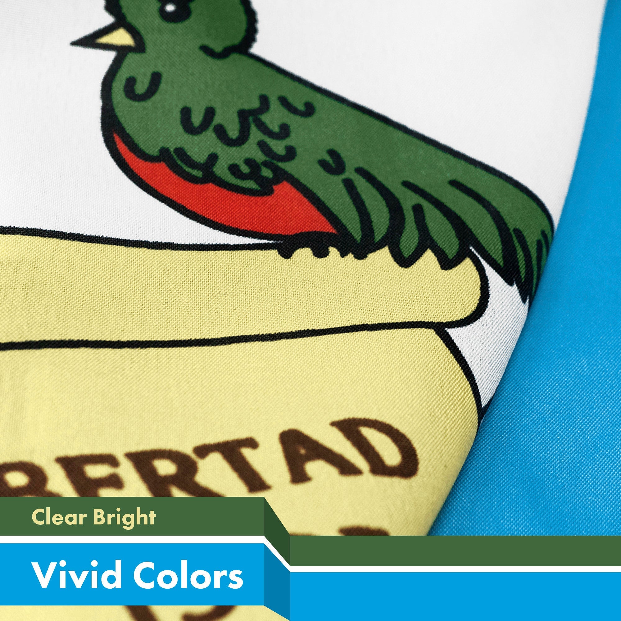 G128 Guatemala Guatemalan Flag | 3x5 feet | Printed 150D, Indoor/Outdoor, Vibrant Colors, Brass Grommets, Quality Polyester, Much Thicker More Durable Than 100D 75D Polyester