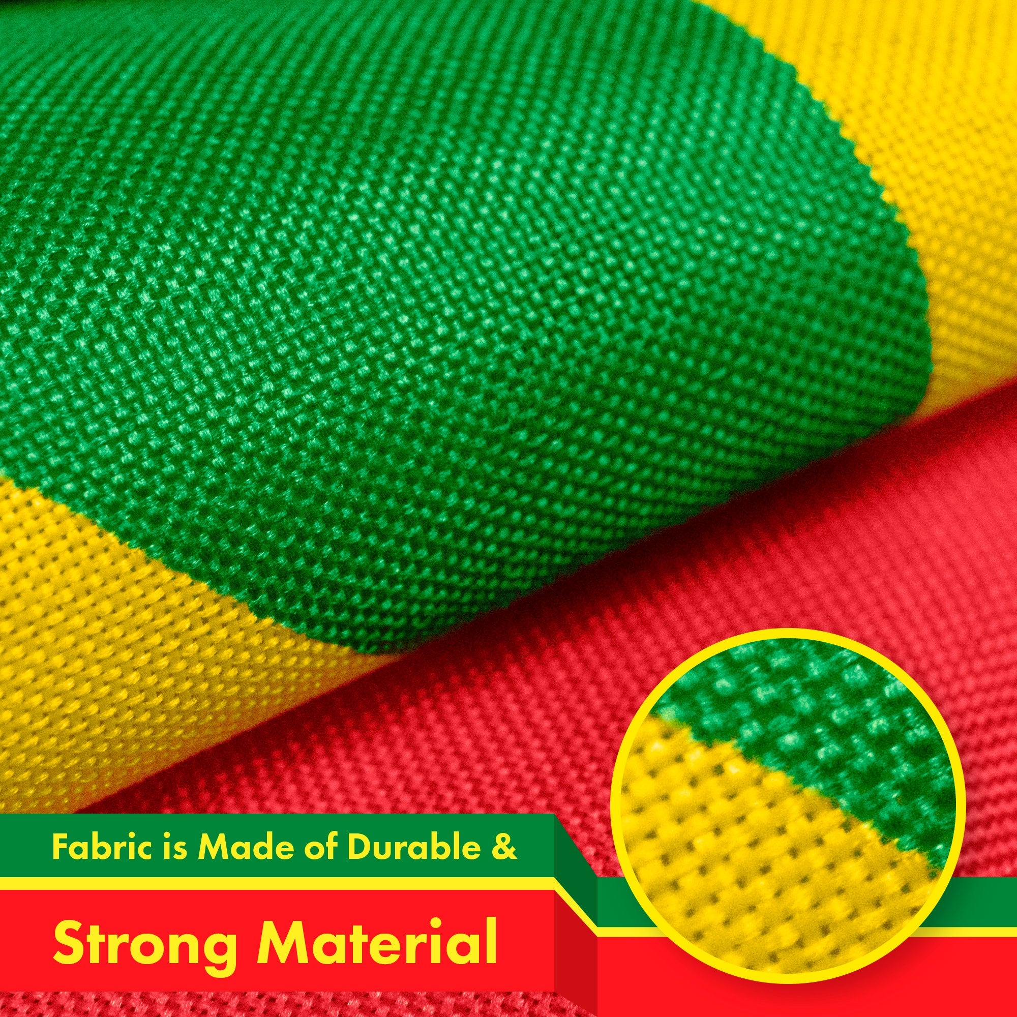 Senegal (Senegalese) Flag 150D Printed Polyester 3x5 Ft