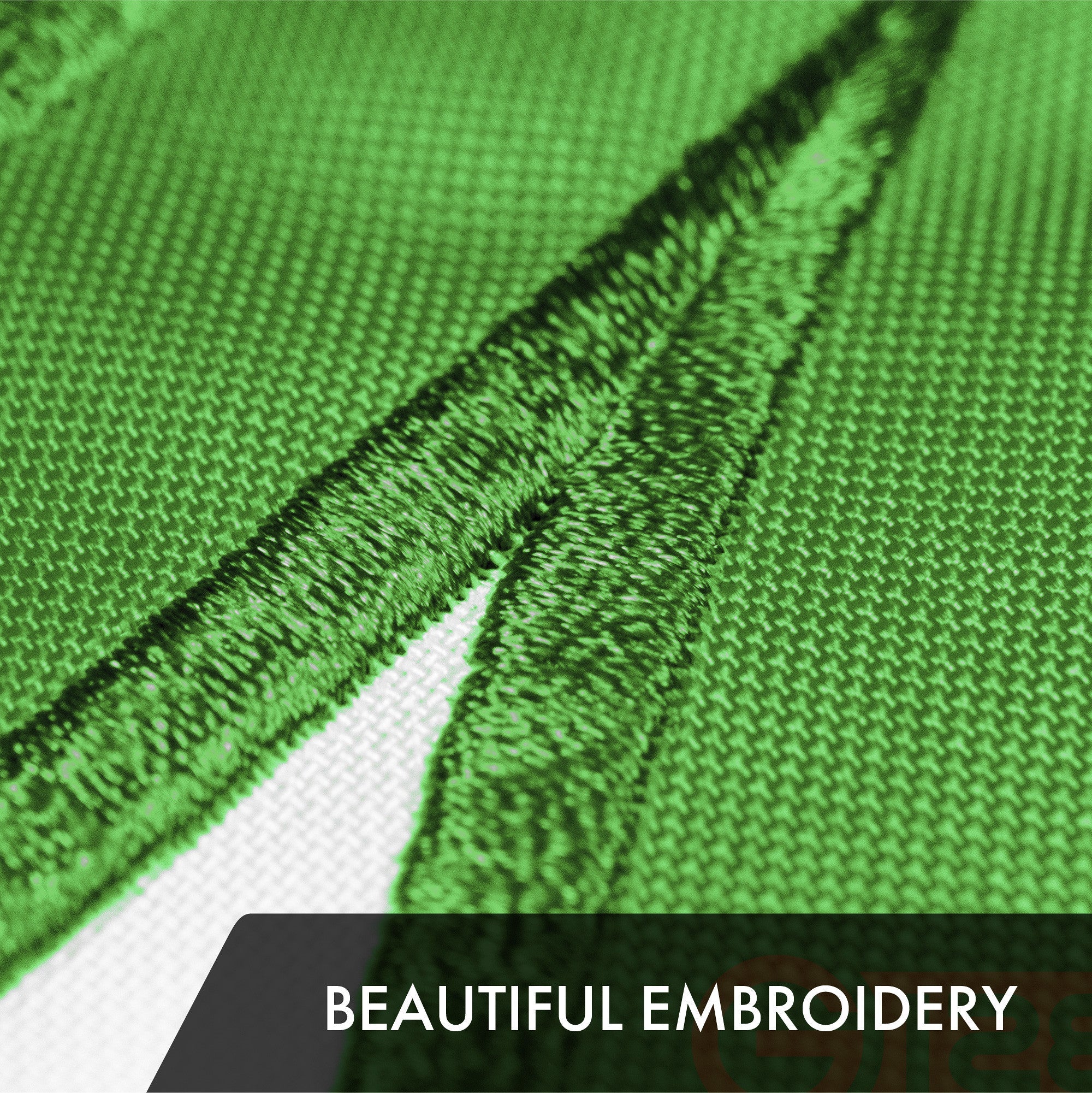 G128 Ireland Irish Shamrock Flag | 2x3 Ft | ToughWeave Series Embroidered 300D Polyester | Embroidered Design, Indoor/Outdoor, Brass Grommets