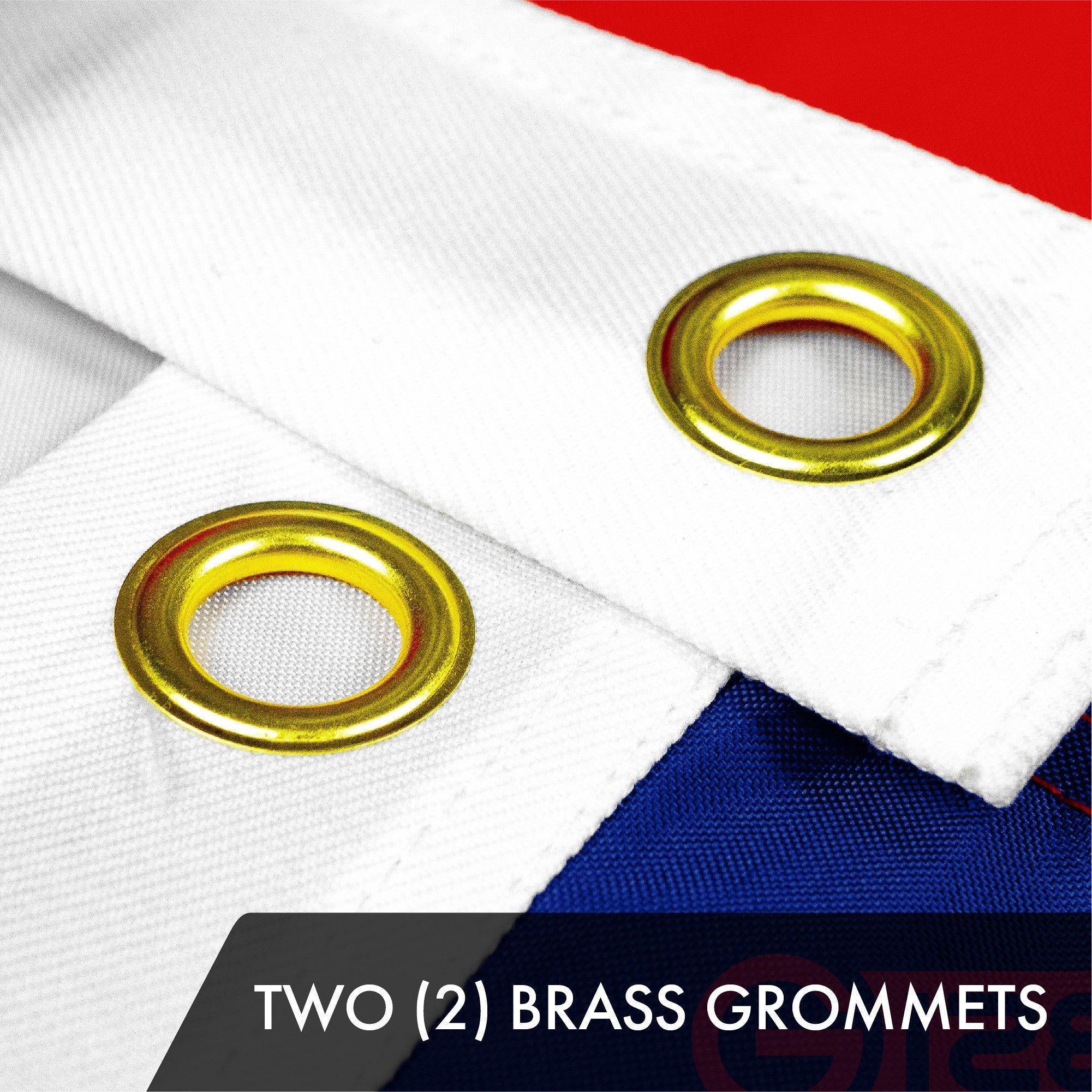 G128 Georgia State Flag | 2x3 Ft | ToughWeave Series Embroidered 300D Polyester | Embroidered Design, Indoor/Outdoor, Brass Grommets