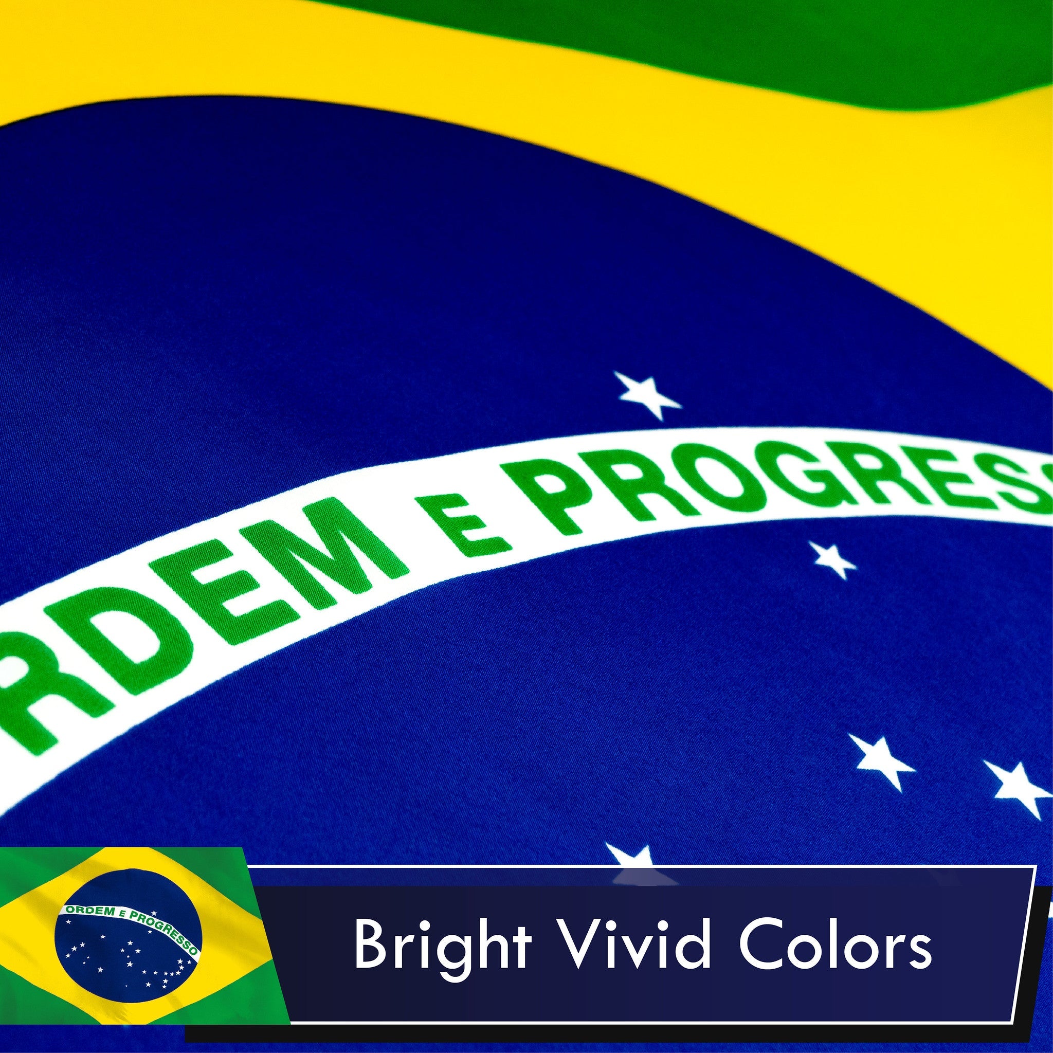 Brazil (Brazilian) Flag 75D Printed Polyester 3x5 Ft