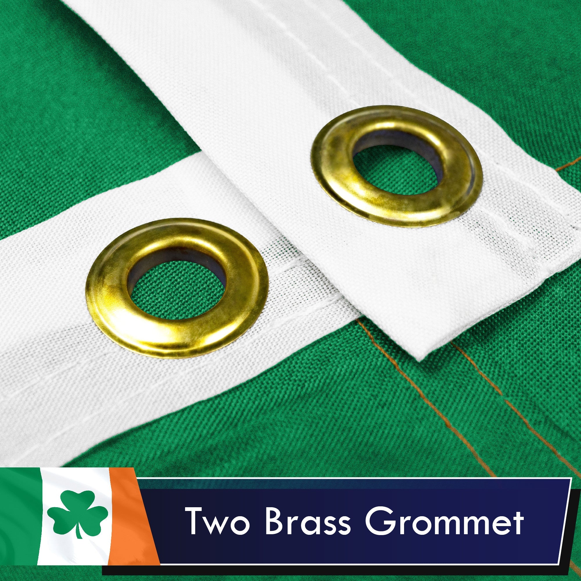 Irish Shamrock Flag 75D Printed Polyester 3x5 Ft