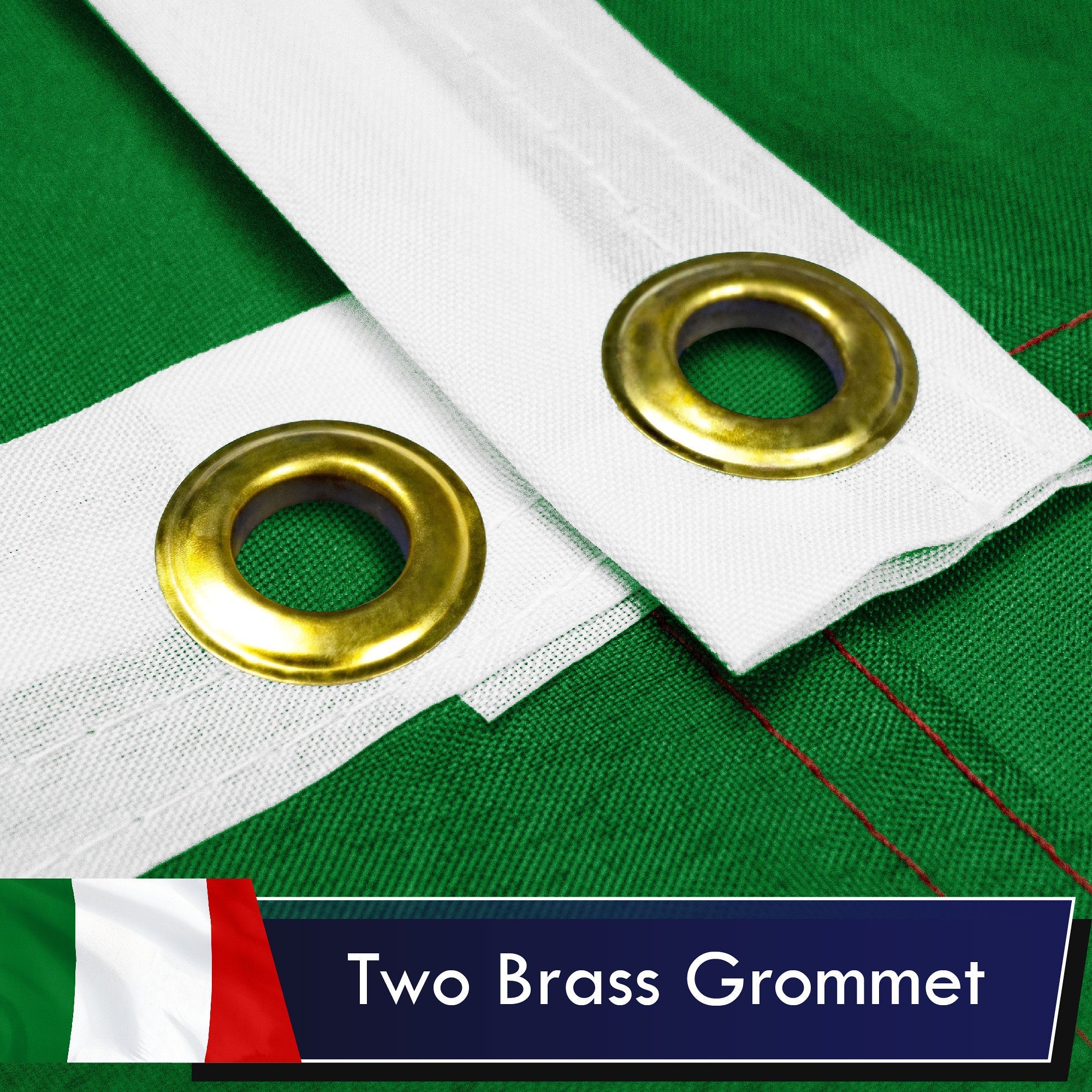 Italy (Italian) Flag 75D Printed Polyester 3x5 Ft