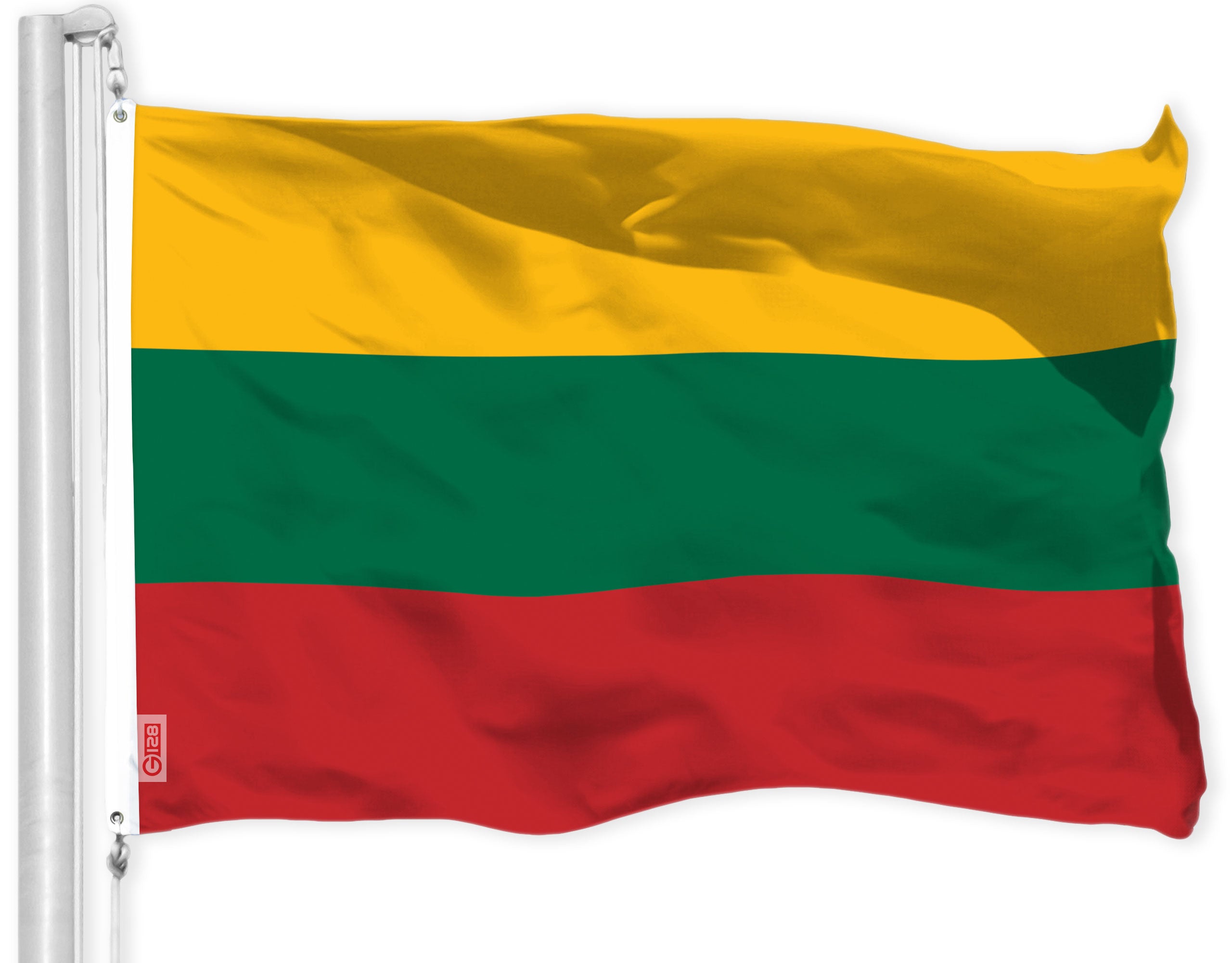 USA American Flag & Lithuania Lithuanian Flag 3x5 Ft Printed 150D Polyester
