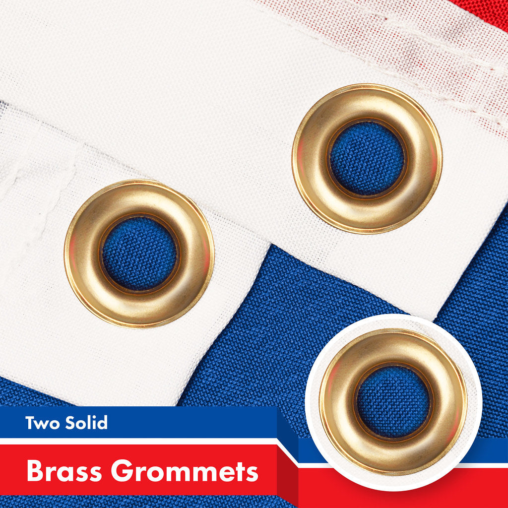 G128 Slovakia Slovak Flag | 3x5 Ft | Printed 150D Polyester - Indoor/Outdoor, Vibrant Colors, Brass Grommets, Quality Polyester, Much Thicker More Durable Than 100D 75D Polyester