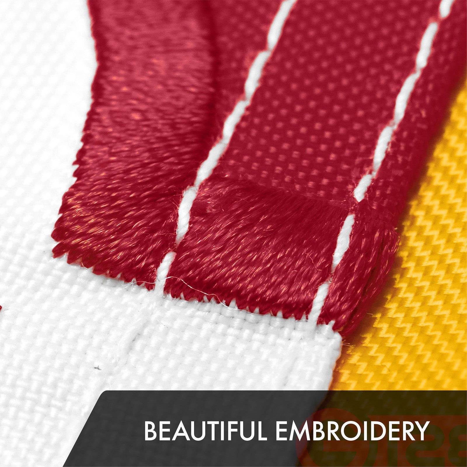 G128 Maryland State Flag | 3x5 Ft | ToughWeave Series Embroidered 300D Polyester | Embroidered Design, Indoor/Outdoor, Brass Grommets