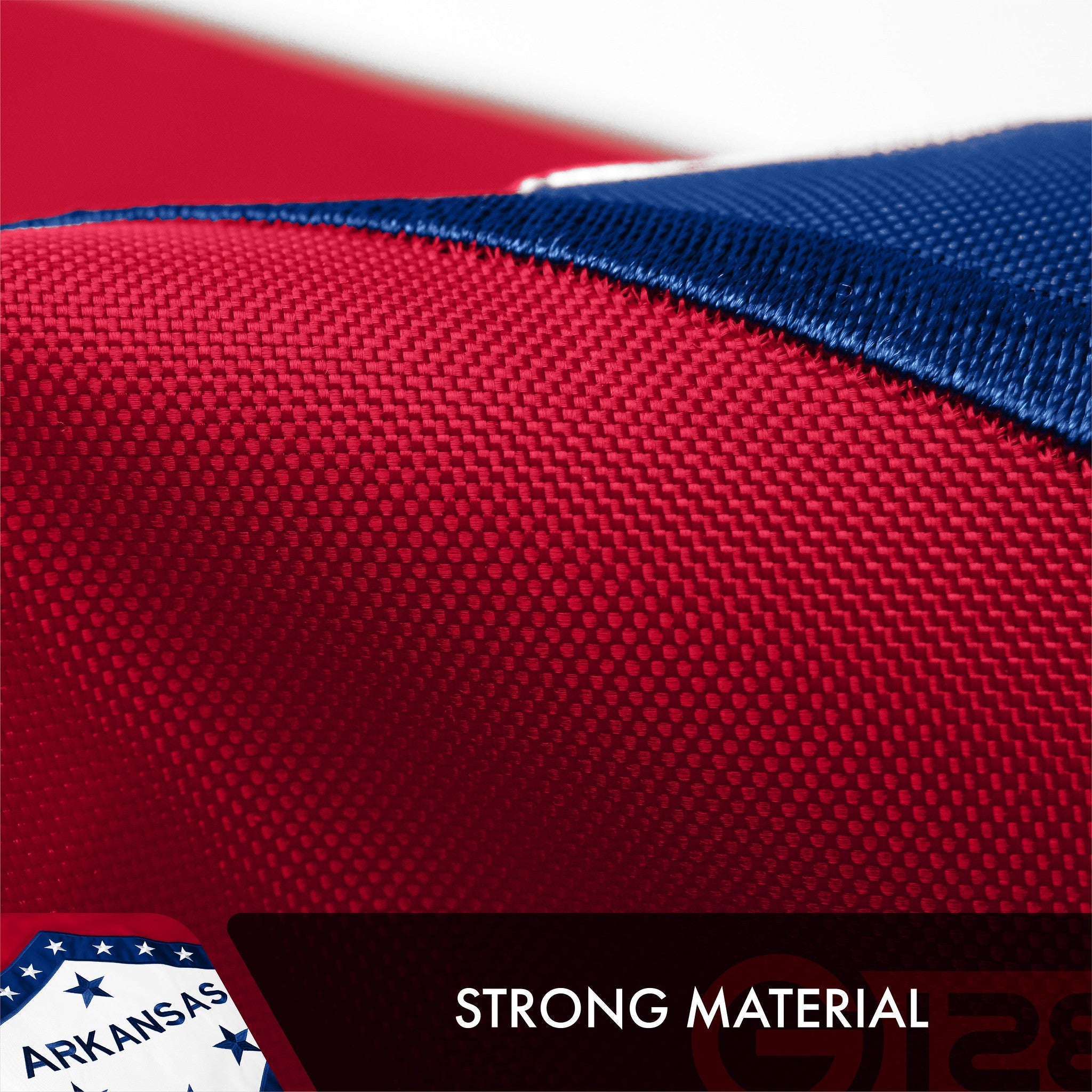 Arkansas State Flag | 3x5 Ft | Double ToughWeave Series Double Sided Embroidered 210D Polyester | Embroidered Design, Indoor/Outdoor, Brass Grommets, Heavy Duty, 2-ply