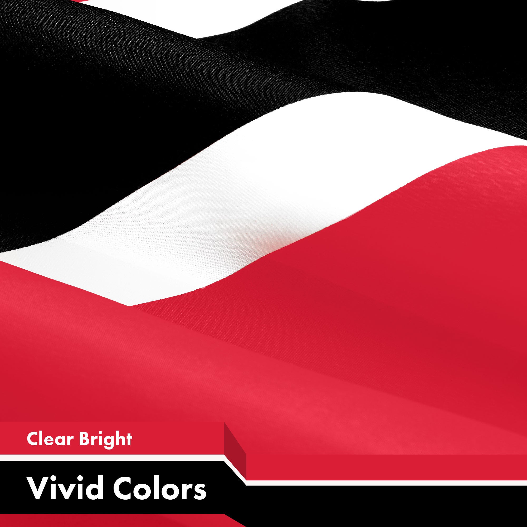 G128 Trinidad and Tobago Flag | 3x5 Ft | LiteWeave Pro Series Printed 150D Polyester | Country Flag, Indoor/Outdoor, Vibrant Colors, Brass Grommets, Thicker and More Durable Than 100D 75D Polyester