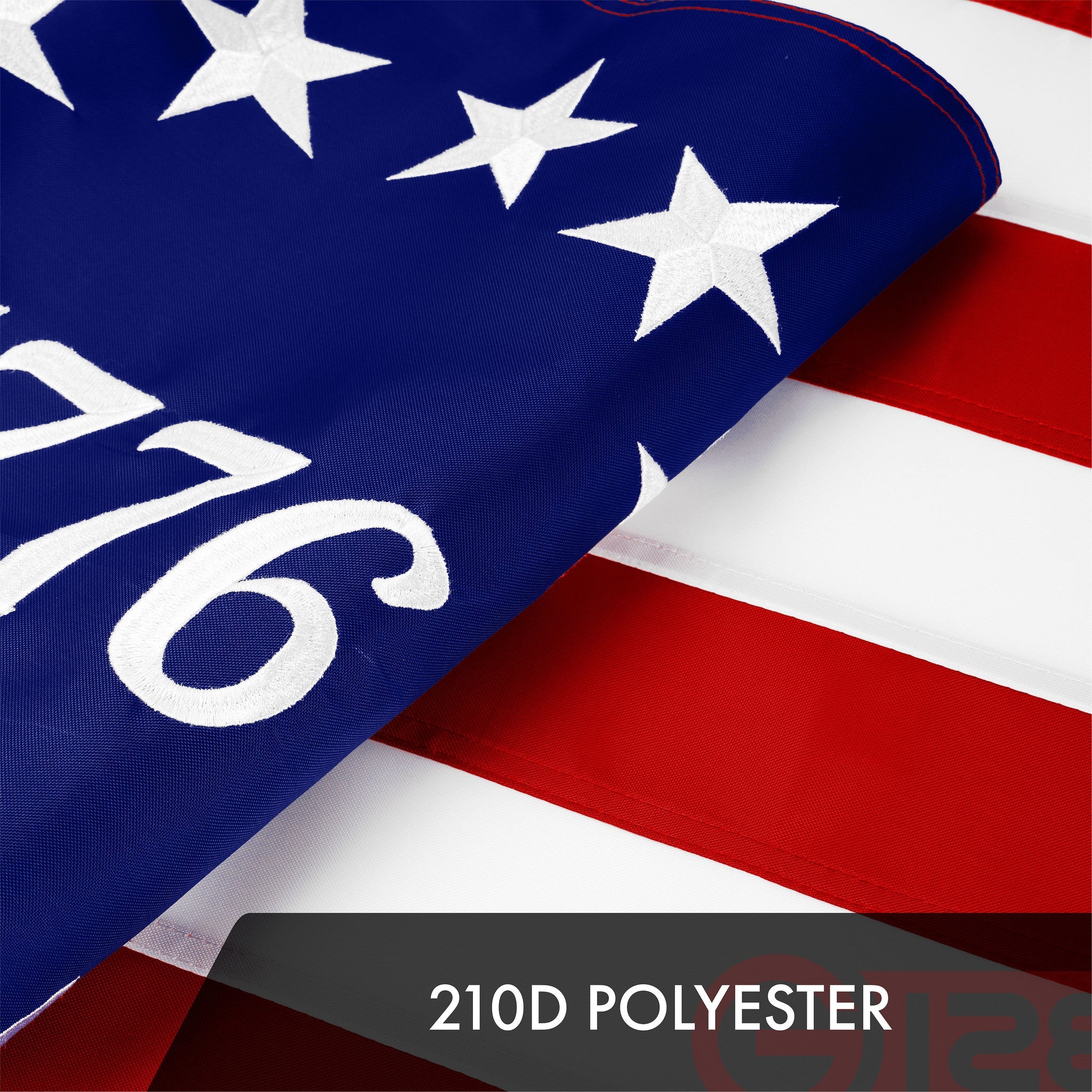 G128 Betsy Ross 1776 Flag | 5x8 Ft | ToughWeave Series Embroidered 300D Polyester | Historical Flag, Embroidered Design, Indoor/Outdoor, Brass Grommets