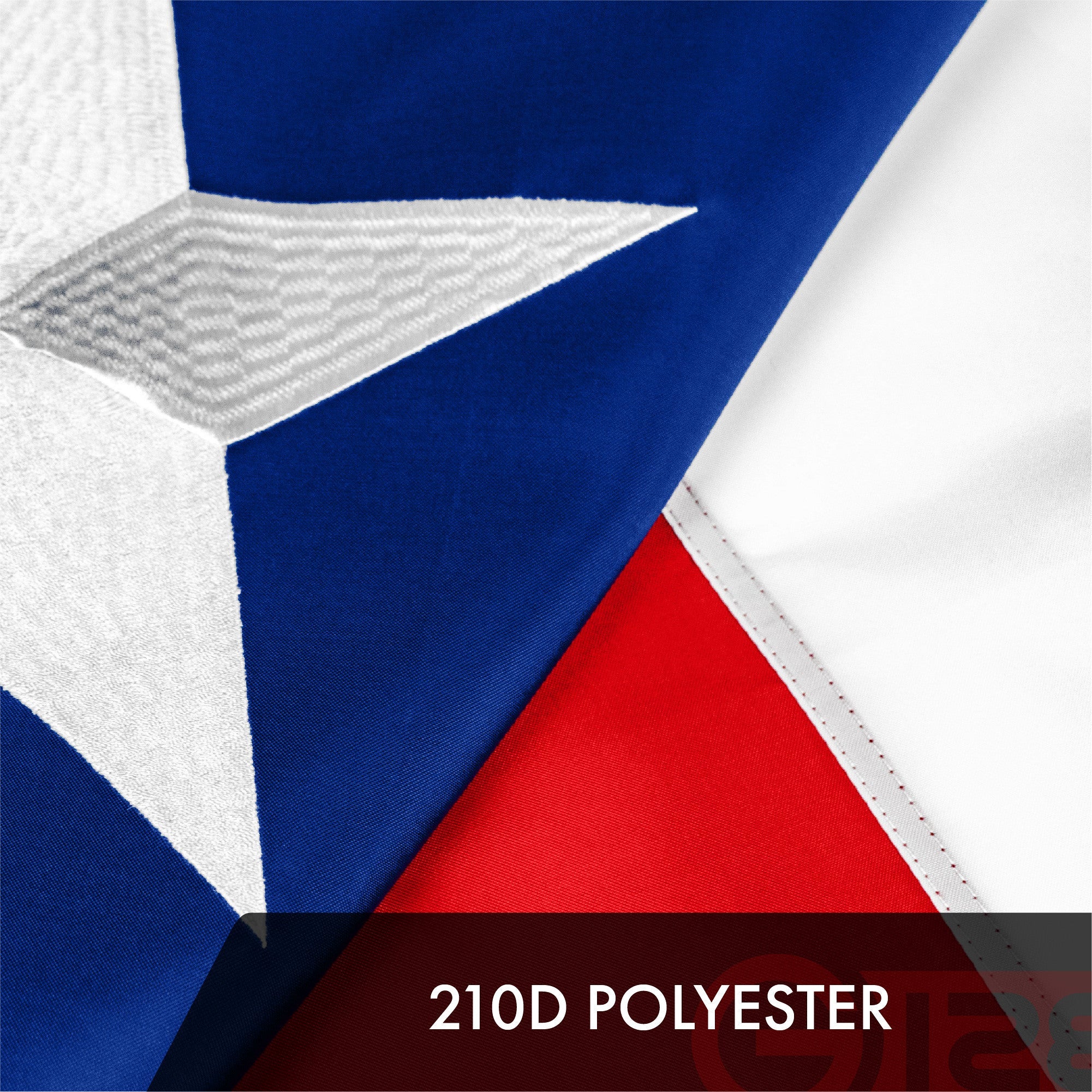 G128 Texas TX State Flag | 4x6 Ft | ToughWeave Series Embroidered 300D Polyester | Embroidered Design, Indoor/Outdoor, Brass Grommets